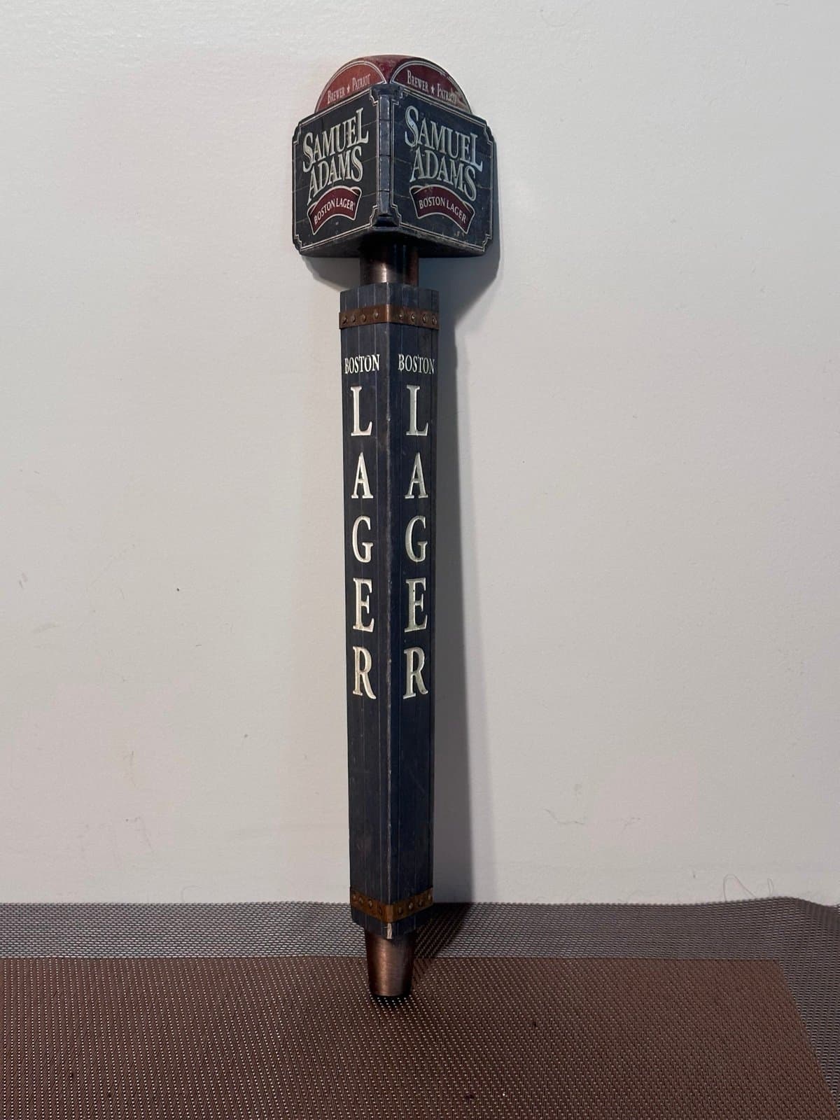 SAM ADAMS - BOSTON LAGER - Wooden - BEER TAP HANDLE Samuel Adams - Thumbnail 2