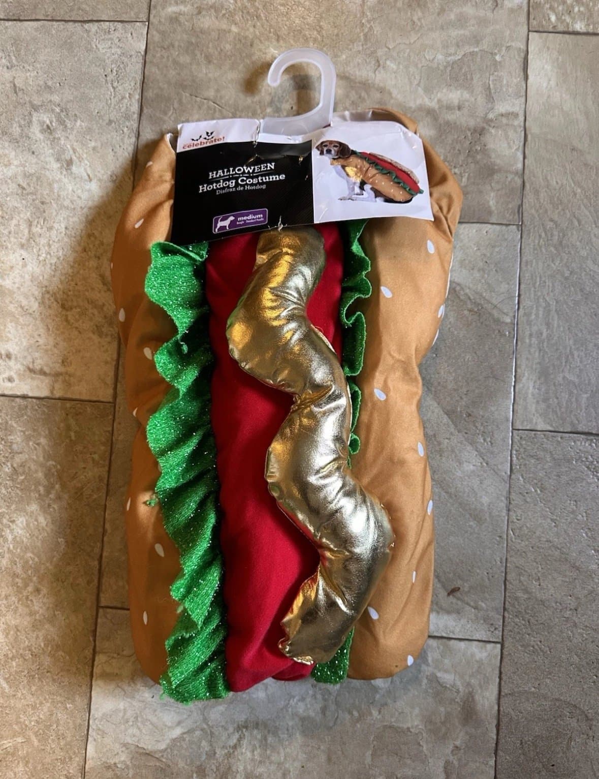 Way To Celebrate Hot Dog Pet Costume! NEW!! - Thumbnail 2
