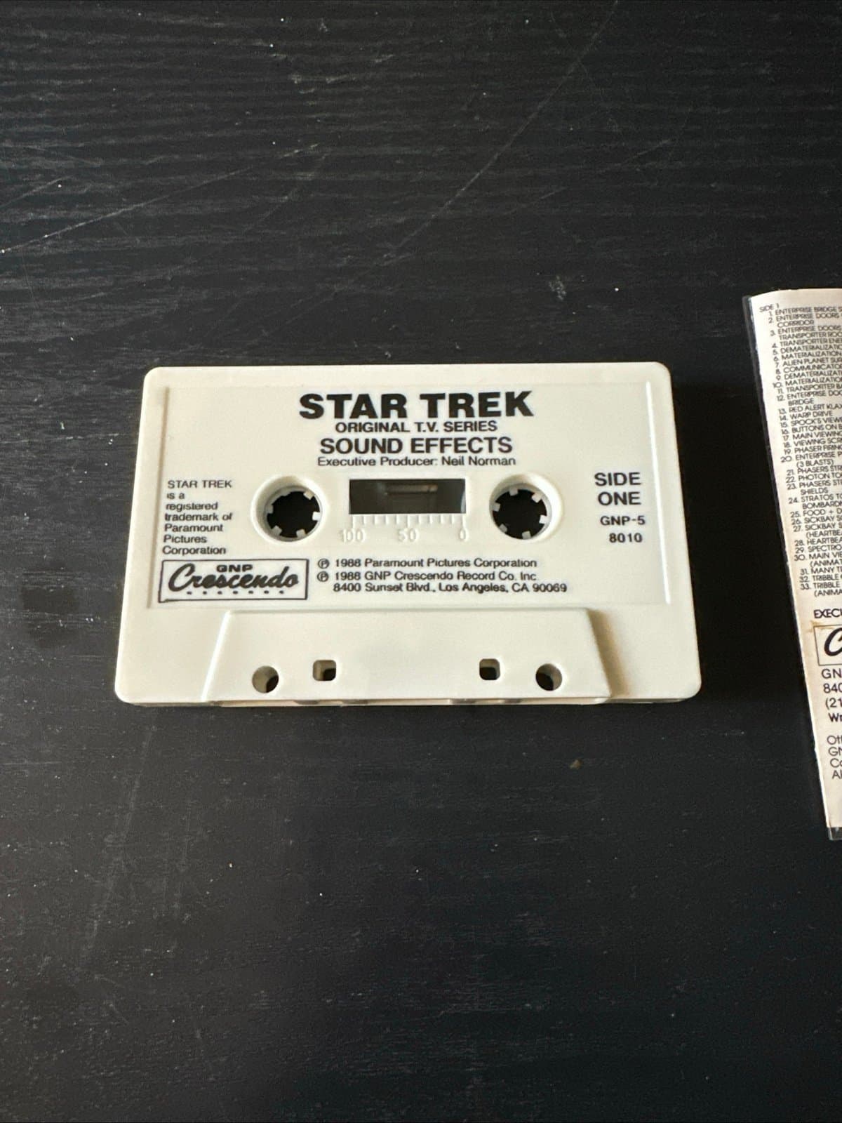 Vintage Star Trek Sound Effects from TV Soundtrack Cassette Tape TESTED - Thumbnail 4
