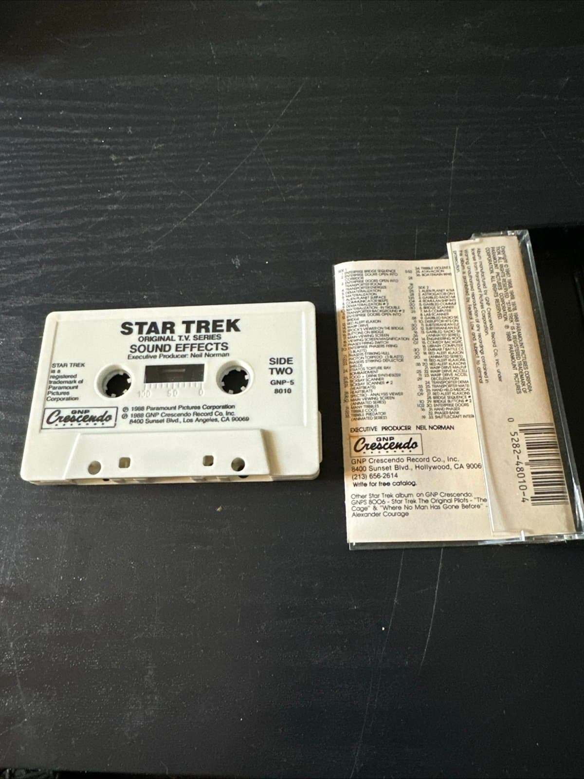 Vintage Star Trek Sound Effects from TV Soundtrack Cassette Tape TESTED - Thumbnail 3