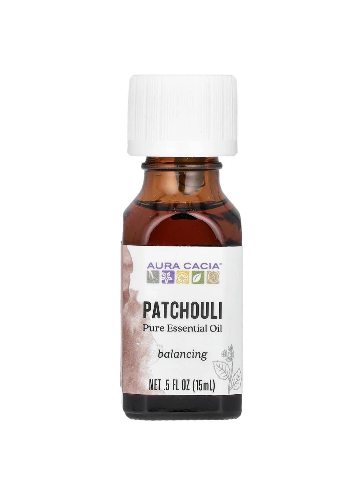 Pure Essential Oil, Patchouli, 0.5 fl oz (15 ml) Brand New