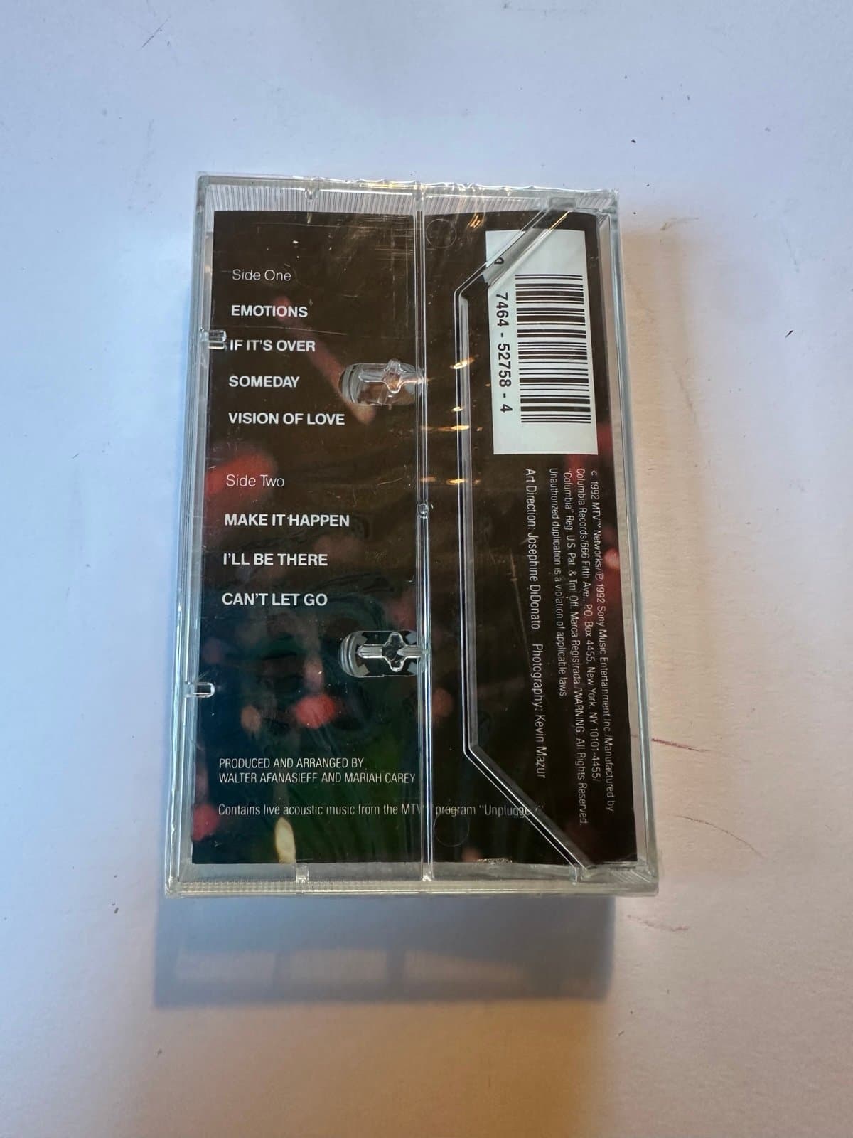 Mariah Carey CASSETTE MTV Unplugged EP SEALED NEW - Thumbnail 3