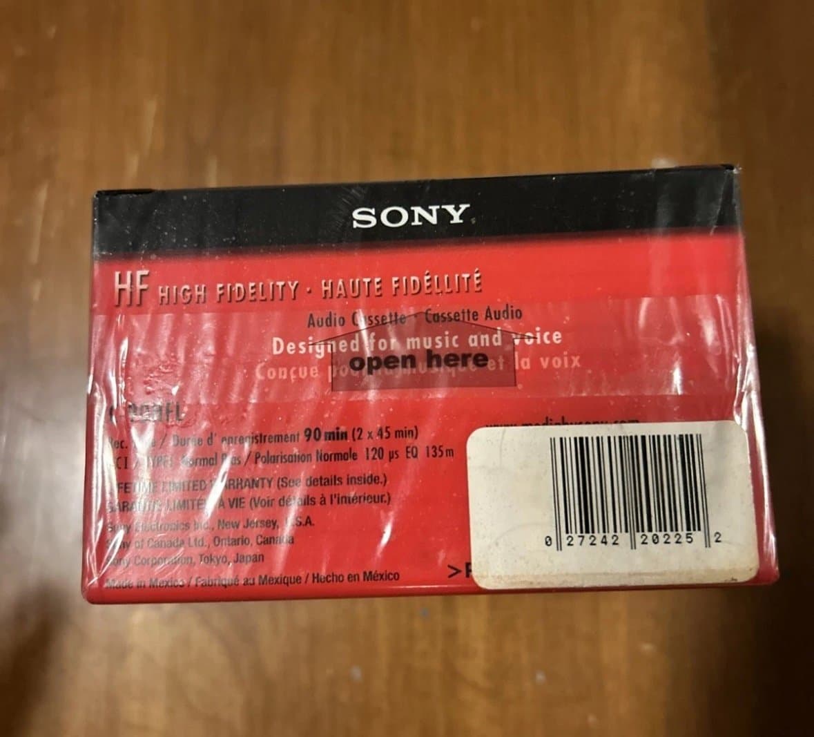 Sony HF High Fidelity Blank Audio Cassette Tapes 90 Min 8-Pack- New Sealed - Thumbnail 5