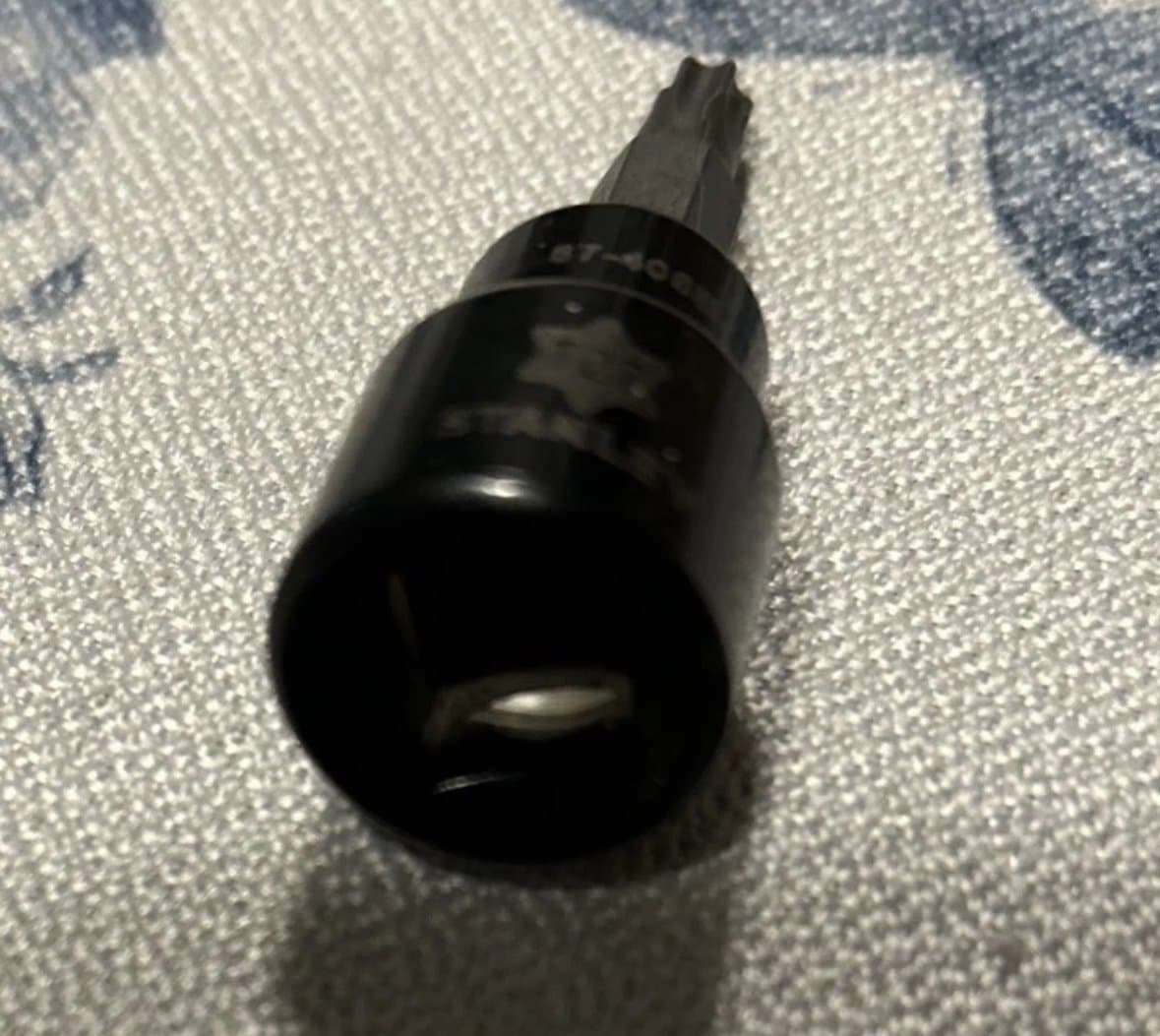 Stanley Black Chrome Torx Bit T27 ,87-406B 3/8” Drive (V) - Thumbnail 2