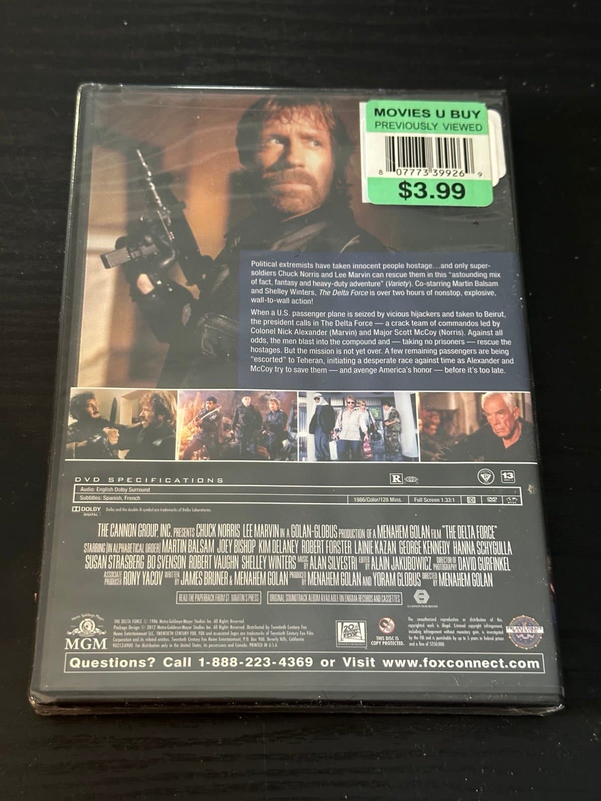 The Delta Force (DVD, 2012) Chuck Norris & Lee Marvin Brand New, Factory Sealed! - Thumbnail 3