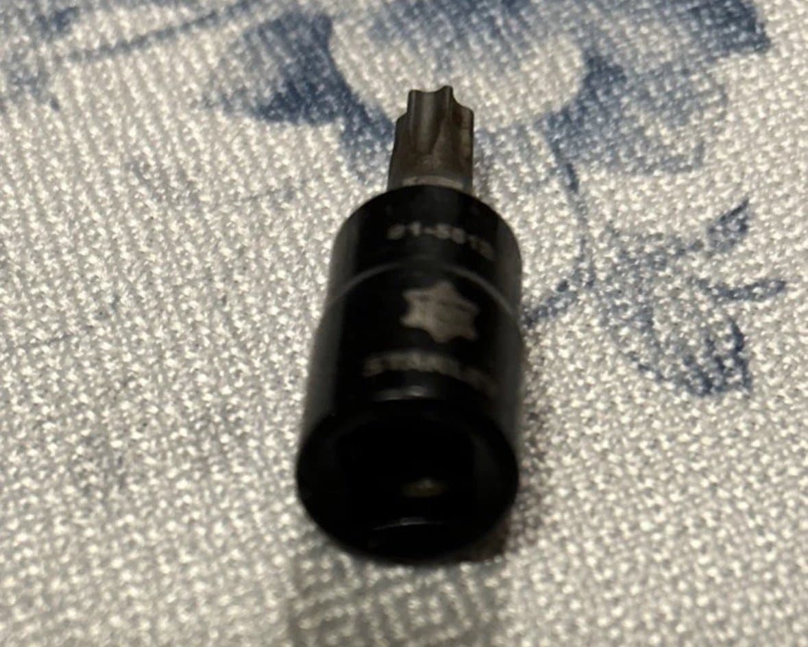 Stanley Black Chrome Torx Bit T27 ,91-581B 1/4” Drive (W) - Thumbnail 2