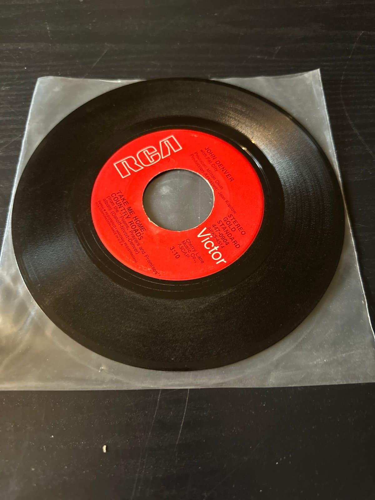 John Denver Take Me Home Country Roads/Poems Prayers 45 RECORD