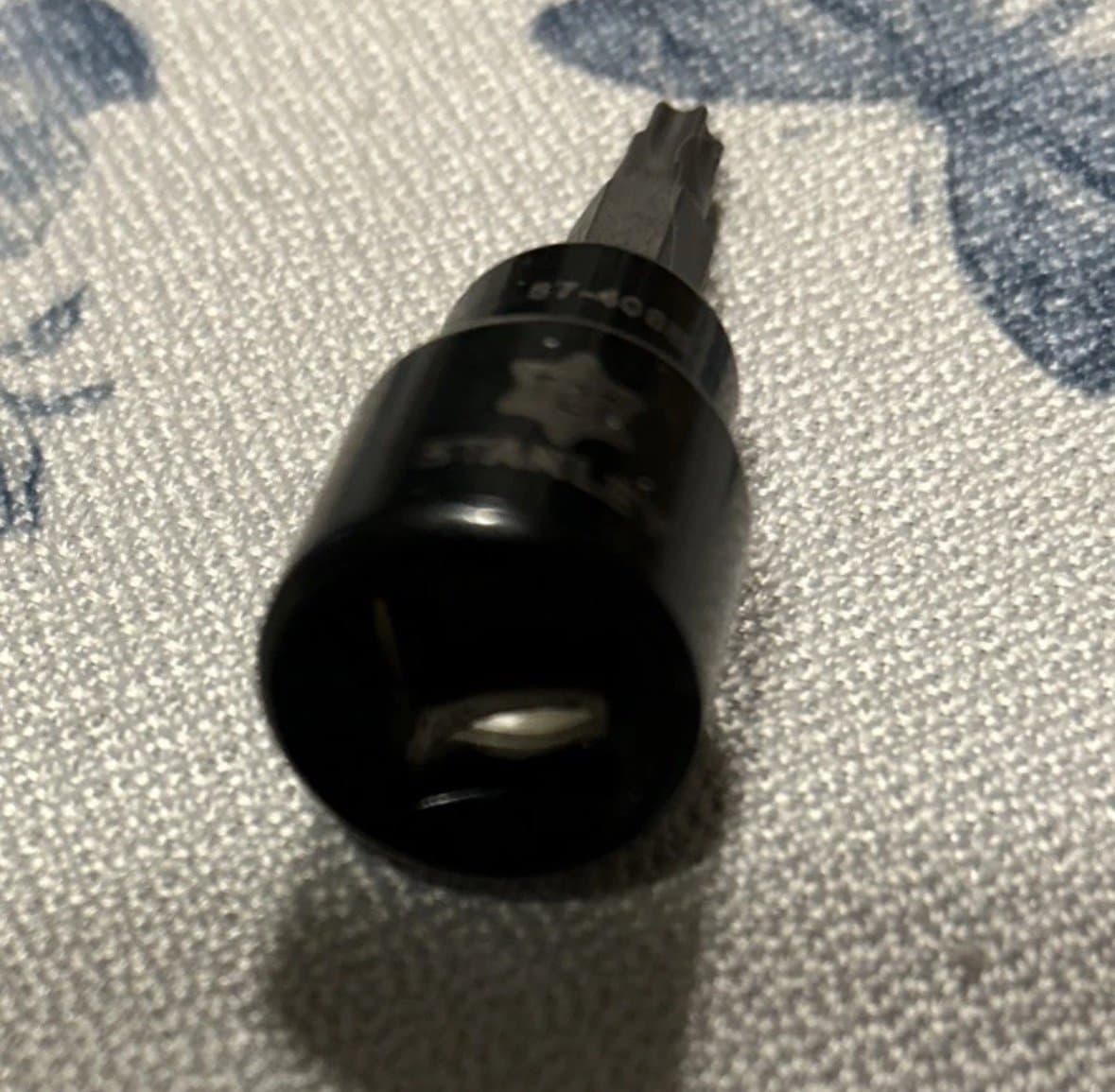 Stanley Black Chrome Torx Bit T27 ,87-406B 3/8” Drive (V) - Thumbnail 2