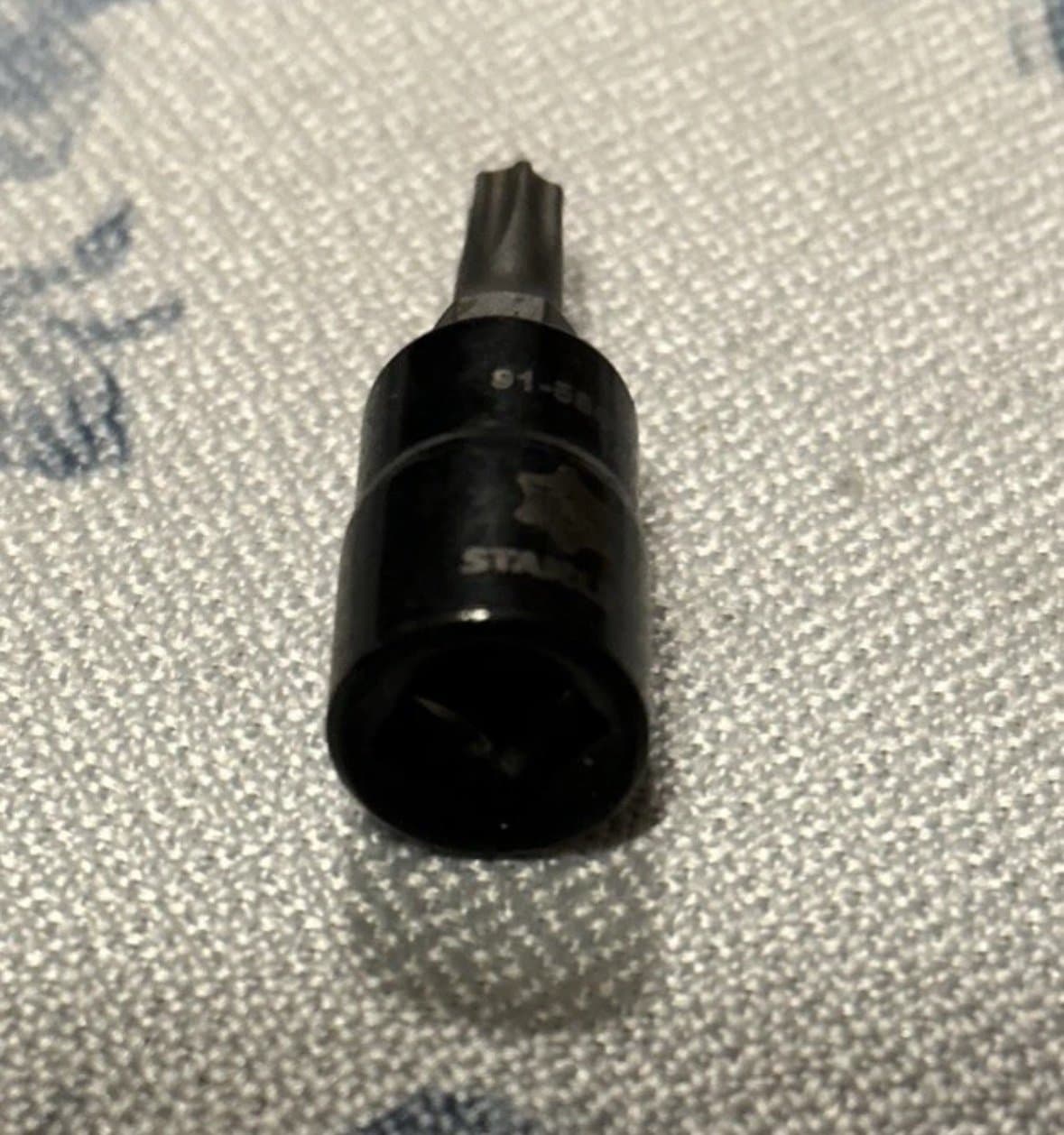 Stanley Black Chrome Torx Bit T25 ,91-580B 1/4” Drive (X) - Thumbnail 2