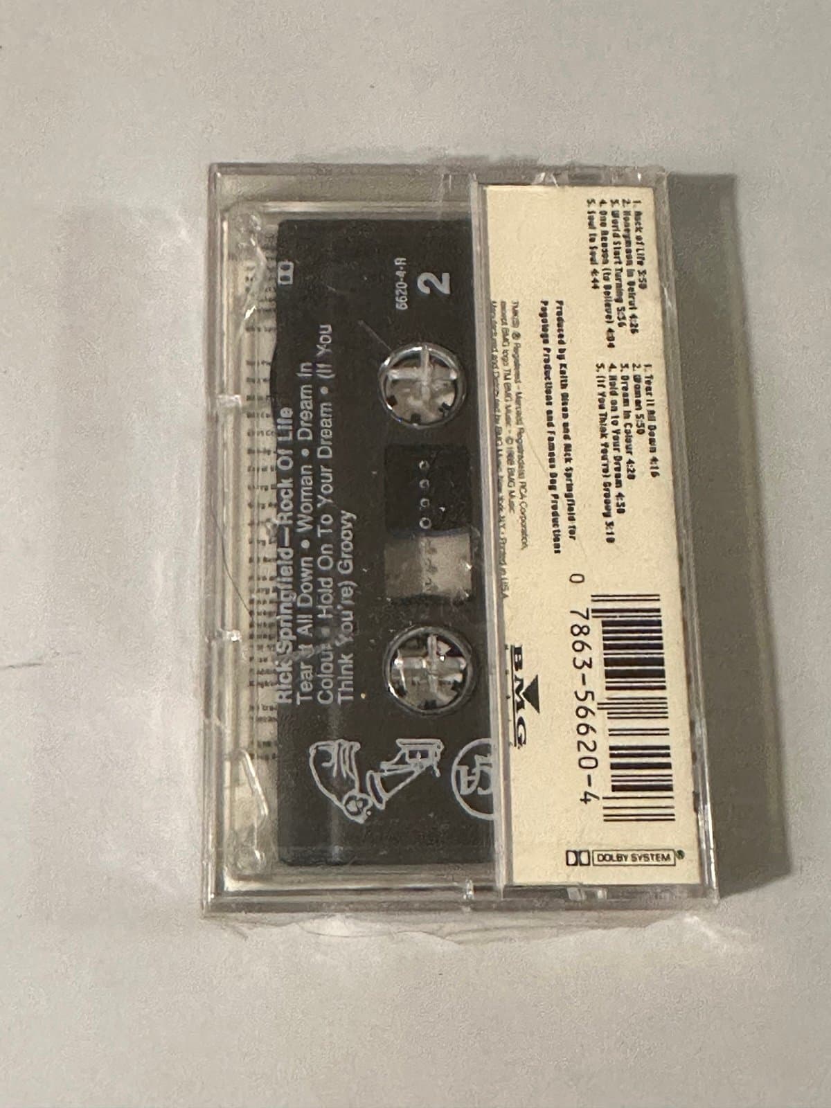 Rock of Life by Rick Springfield (Cassette, Oct-1990, RCA) NEW SEALED - Thumbnail 3