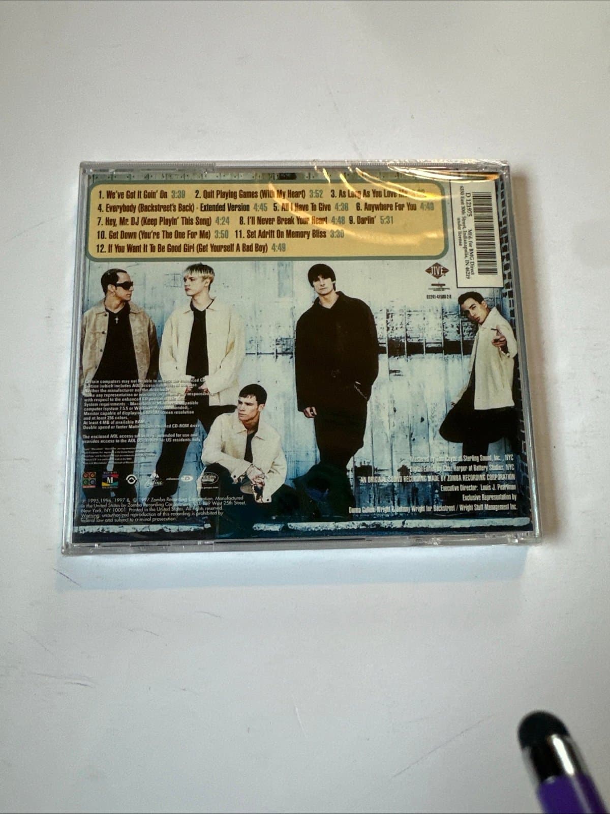 Backstreet Boys by Backstreet Boys (CD, 1997) Enhanced CD NEW-SEALED! - Thumbnail 2