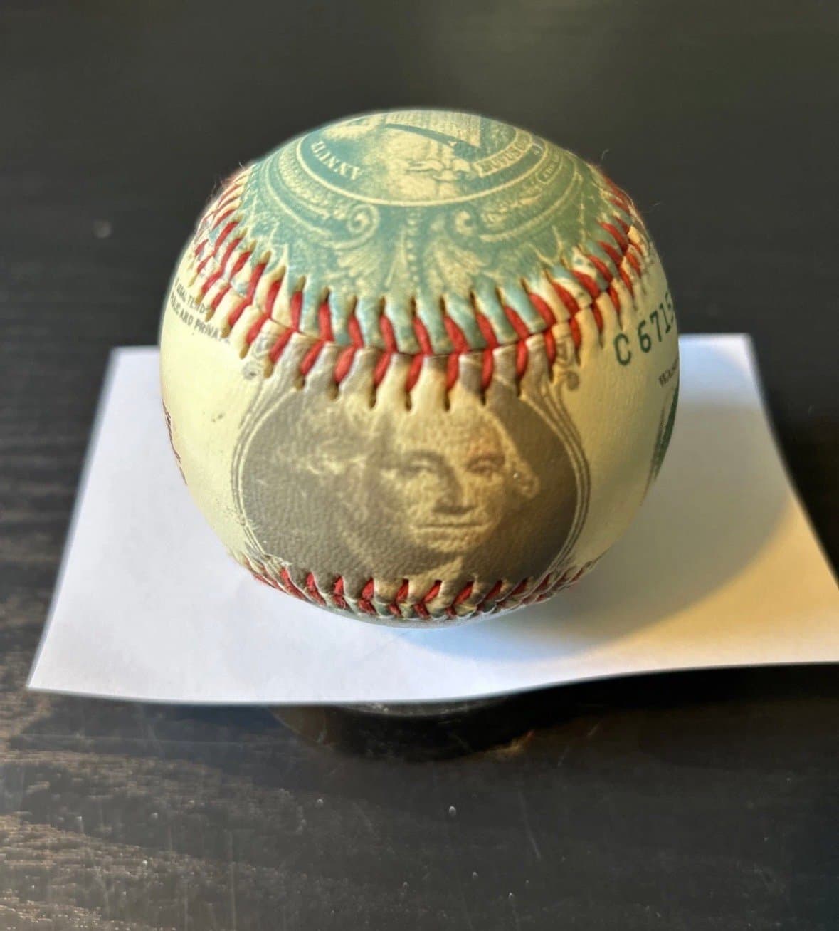 One Dollar Bill Unforgettaball Baseball Ball Souvenir Promotional ball