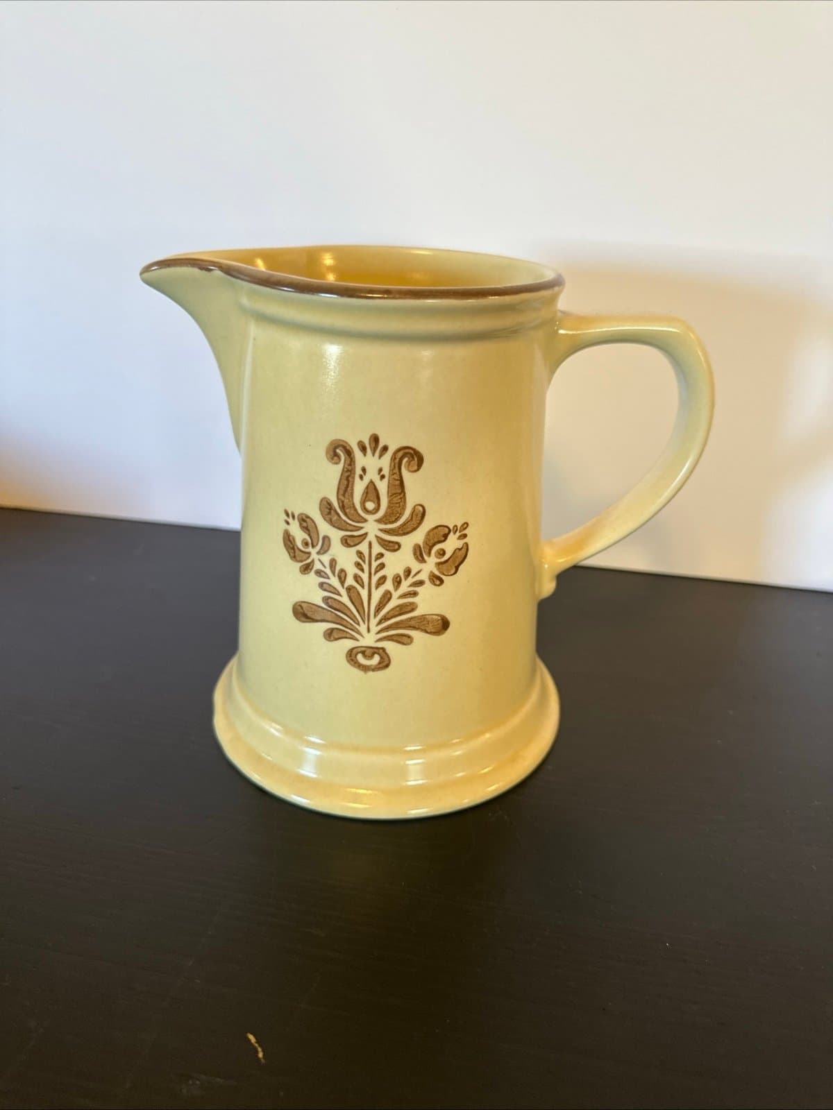 VINTAGE PFALTZGRAFF VILLAGE CERAMIC STONEWARE LARGE WATER JUG PITCHER 2 QUART