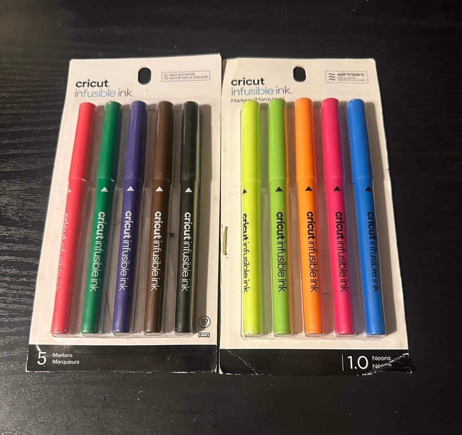 Cricut Infusible Ink Pens Neons & Basic Set Brand New, Factory sealed!!