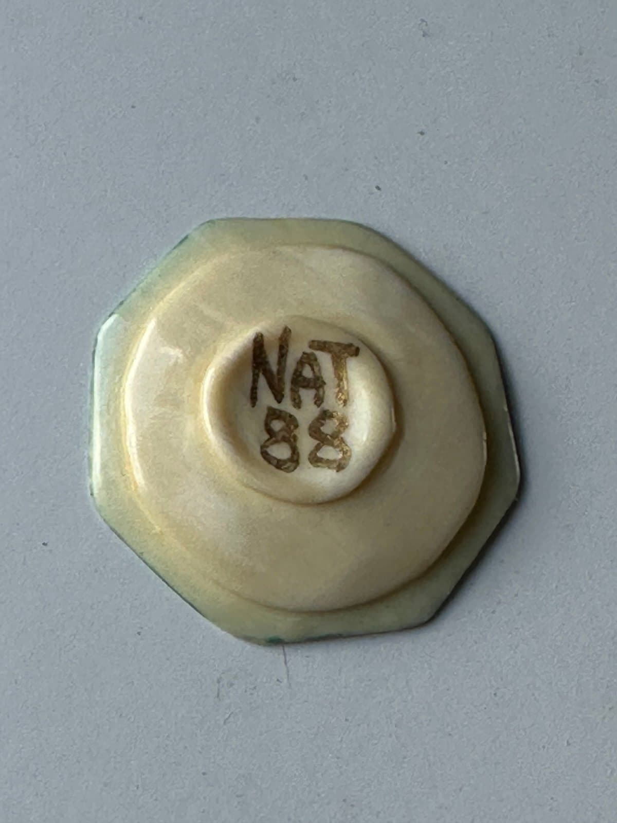 1:24 Scale Natasha Beshenkovsky Hand Painted Floral Dollhouse Miniature Plate’88 - Thumbnail 2