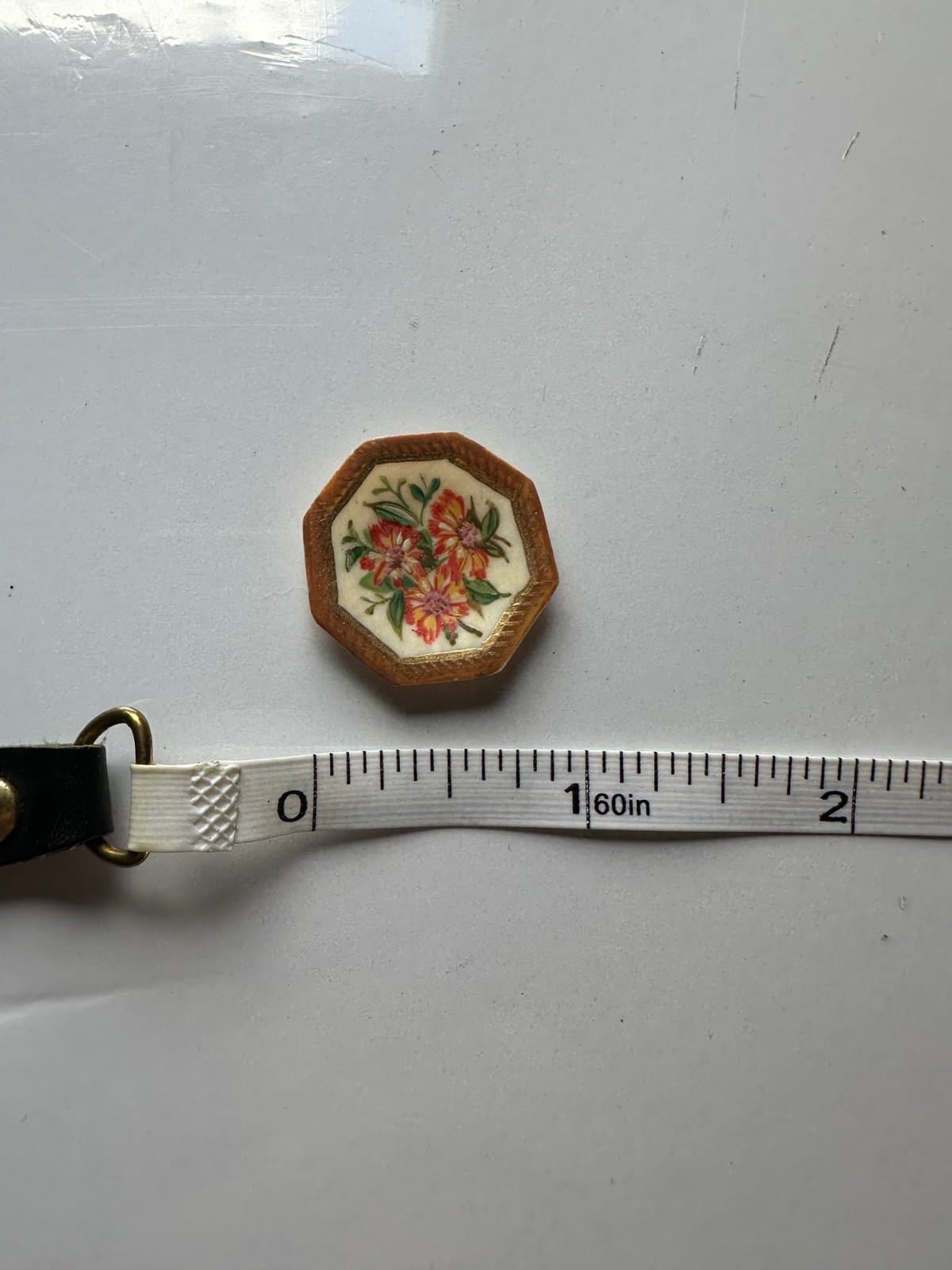 1:24 Scale Natasha Beshenkovsky Hand Painted Floral Dollhouse Miniature Plate 88 - Thumbnail 4