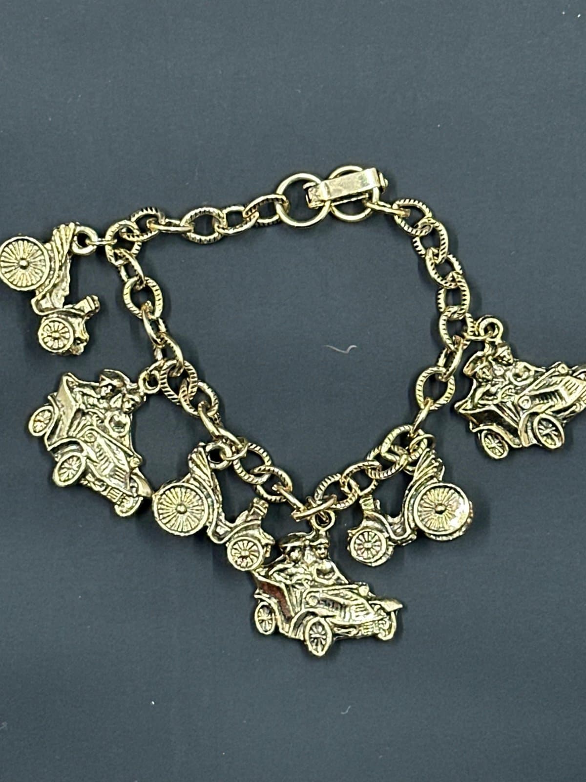 Vintage 1970’s Antique Car Charm Bracelet
