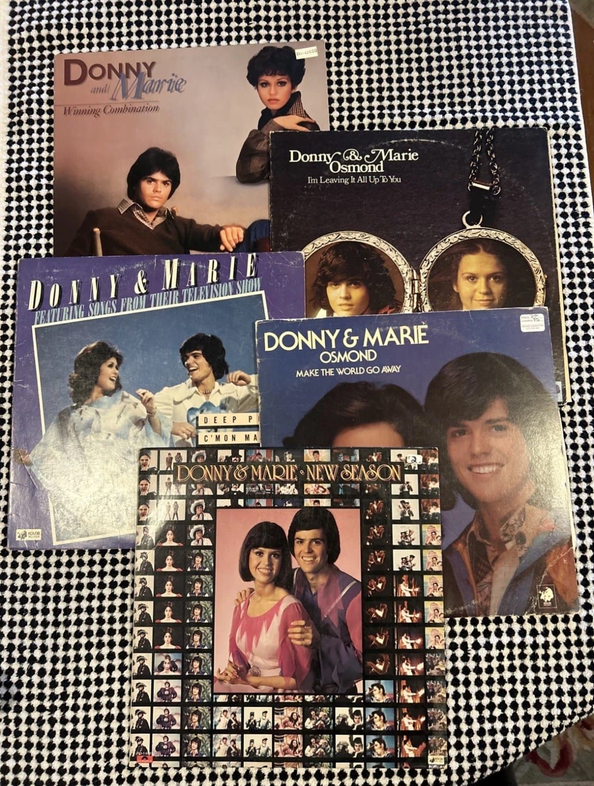 5 Record Lot lp Vinyl Donny & And Marie Osmond Ex Cond