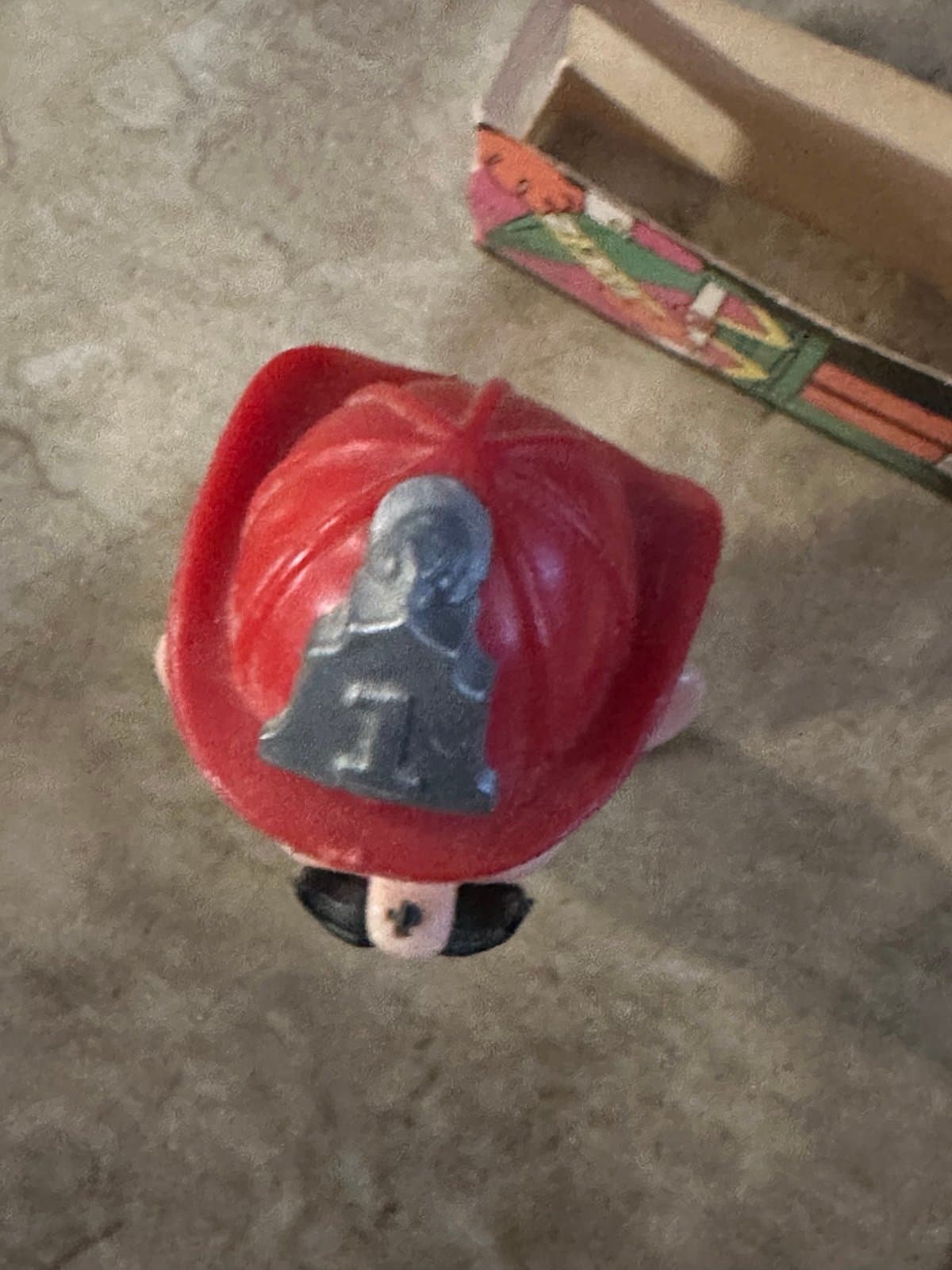 Vintage Pez Dispenser Fireman with Mustache And Hat - Thumbnail 6