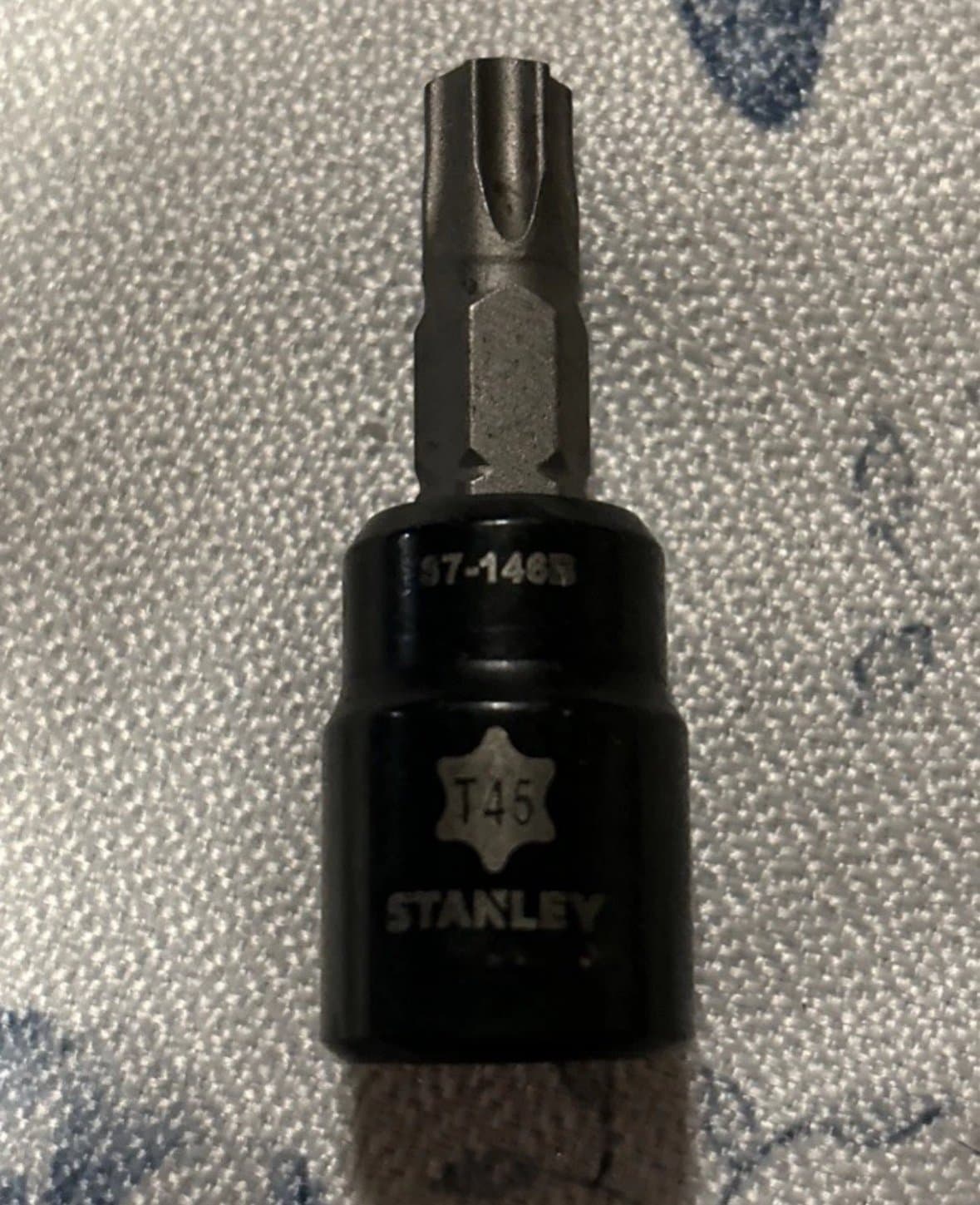 Stanley Black Chrome Torx Bit T45 87-146B 3/8” Drive (S)