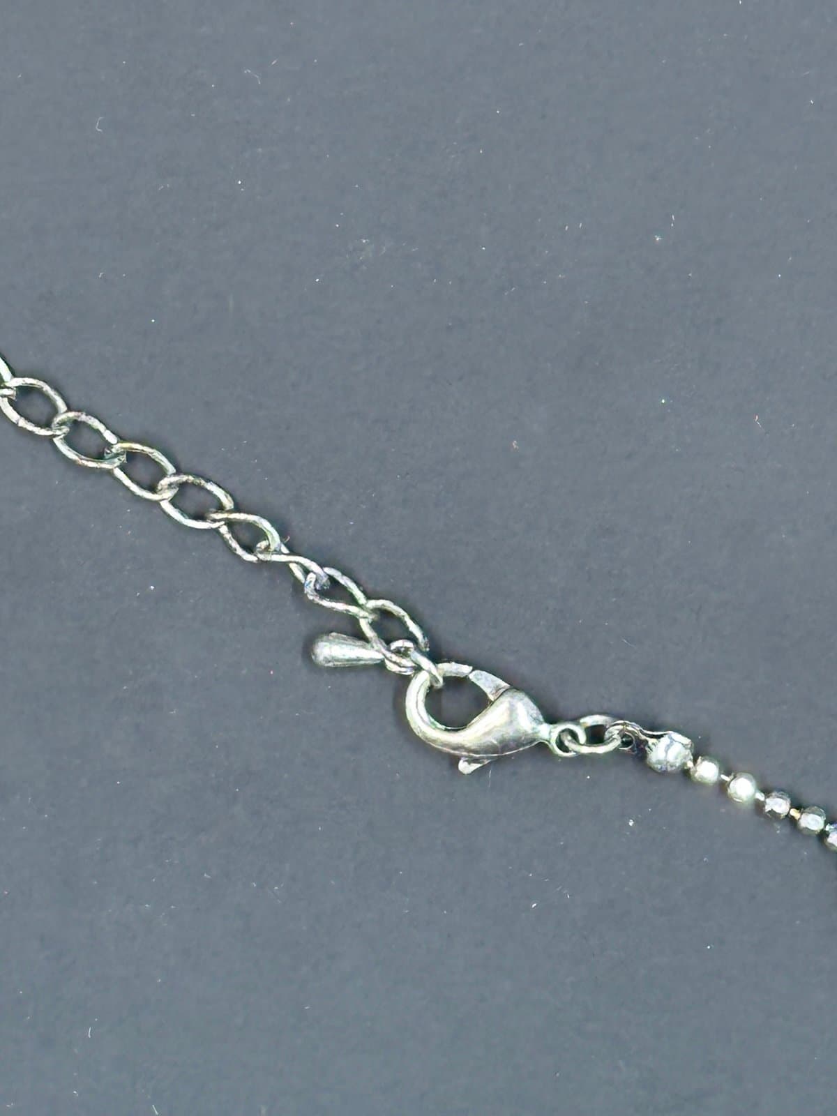 Signed CN Silver-Tone Gray Cameo Necklace/Brooch Marcasite-Beautiful! - Thumbnail 5
