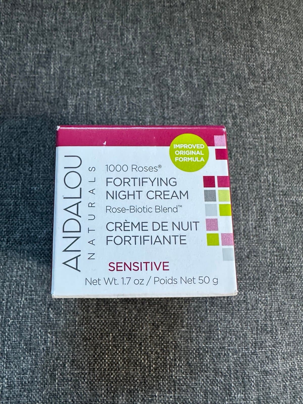 Andalou Naturals 1000 Roses Biome Balancing Night Cream Sensitive 1.7 oz
