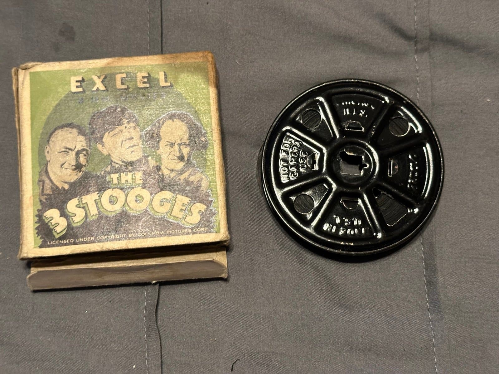 16mm film stock Three Stooges 200' silent film - Thumbnail 8