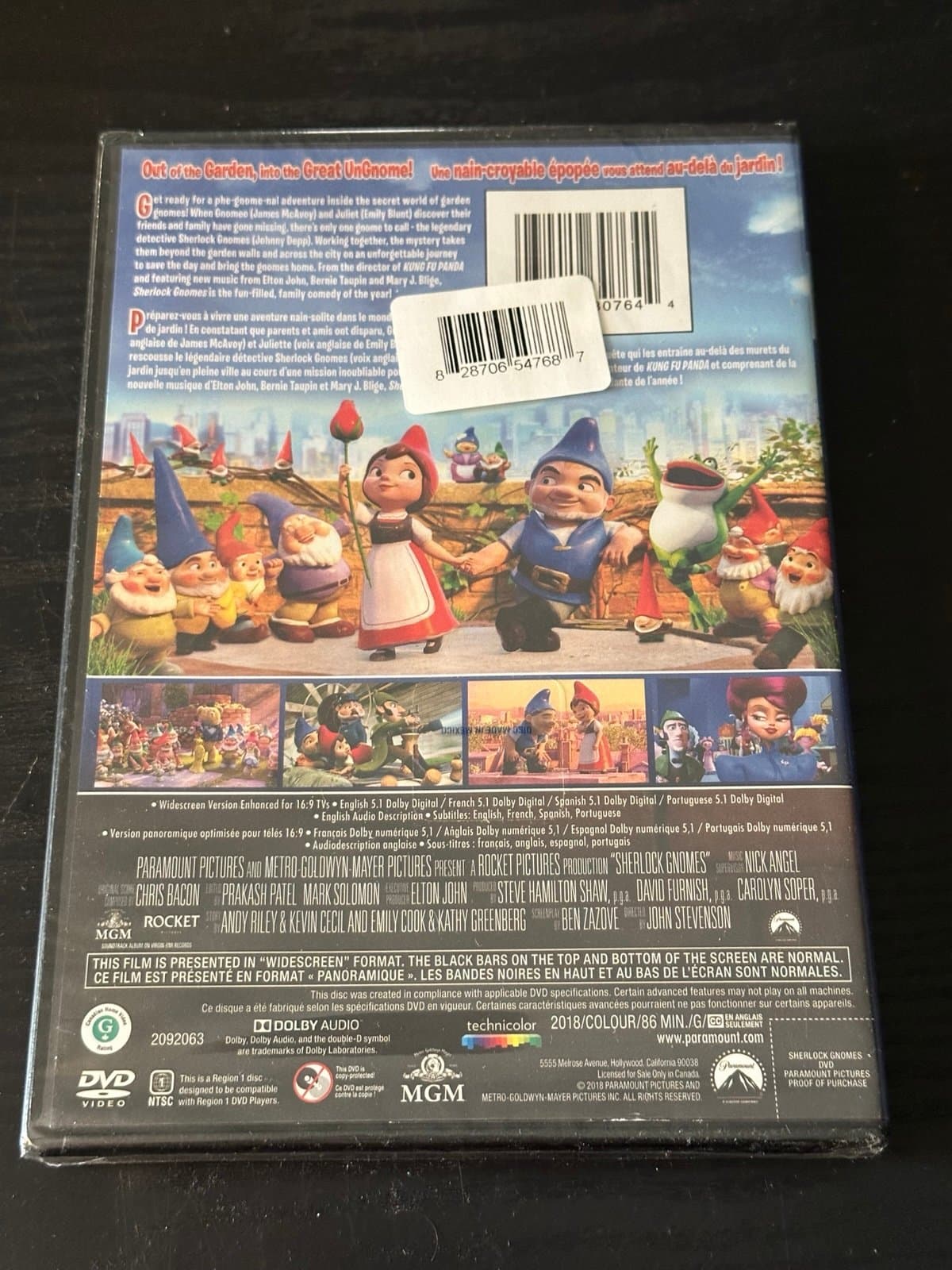 Sherlock Gnomes 2018 DVD BRAND NEW FACTORY SEALED - Thumbnail 2
