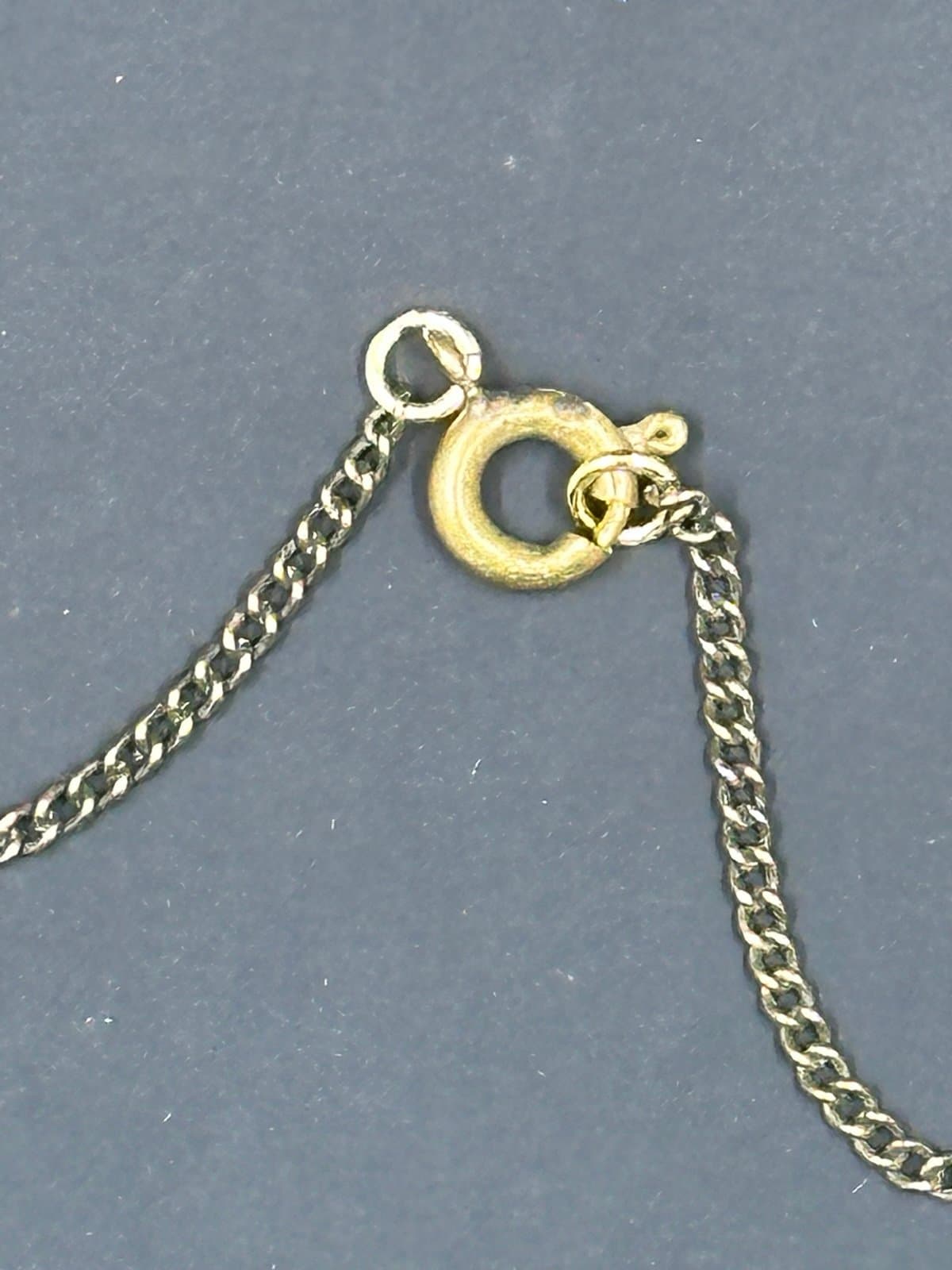Gold Tone Rhinestone Dangle Drop Choker Necklace - Thumbnail 3