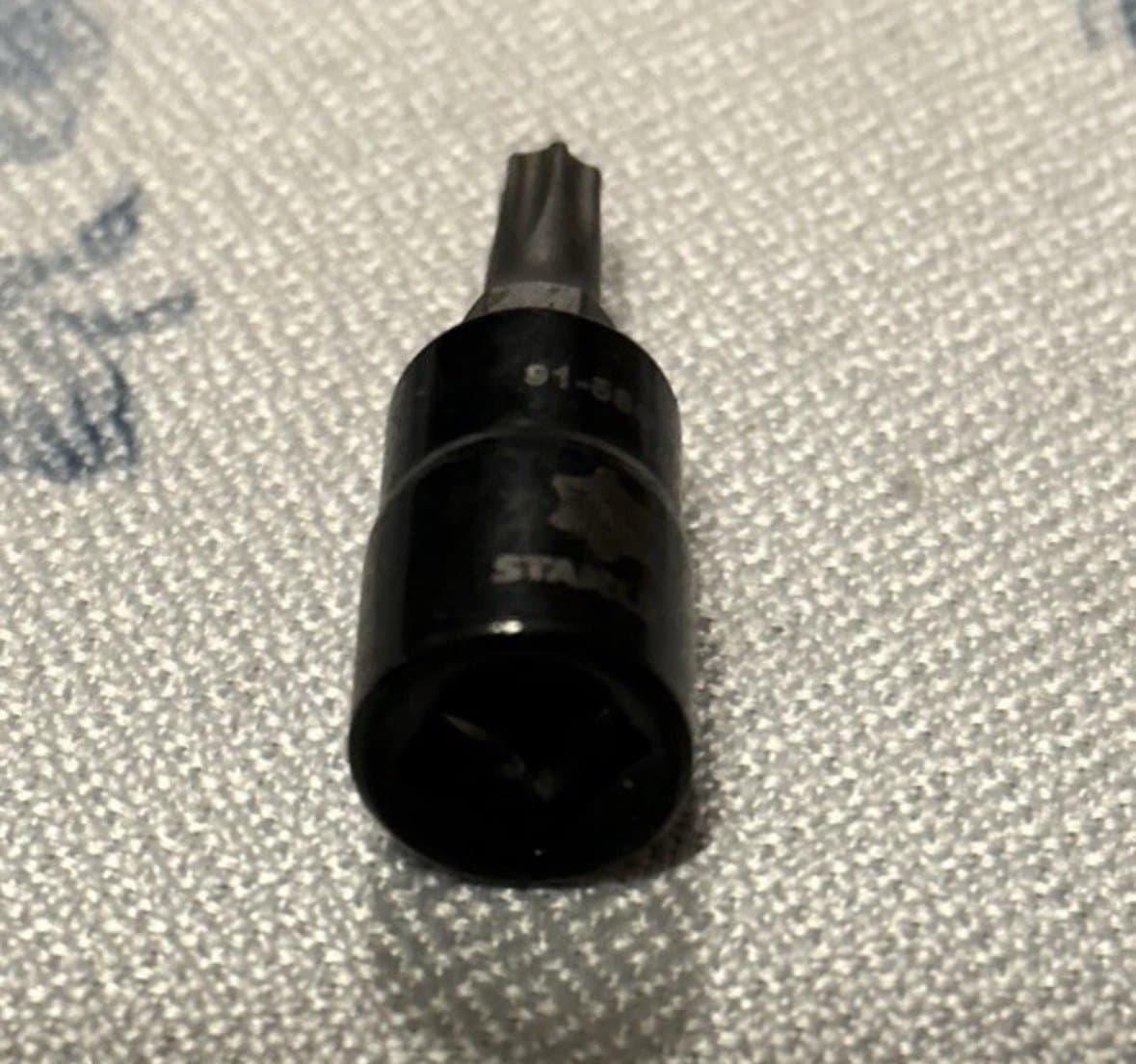 Stanley Black Chrome Torx Bit T25 ,91-580B 1/4” Drive (X) - Thumbnail 2