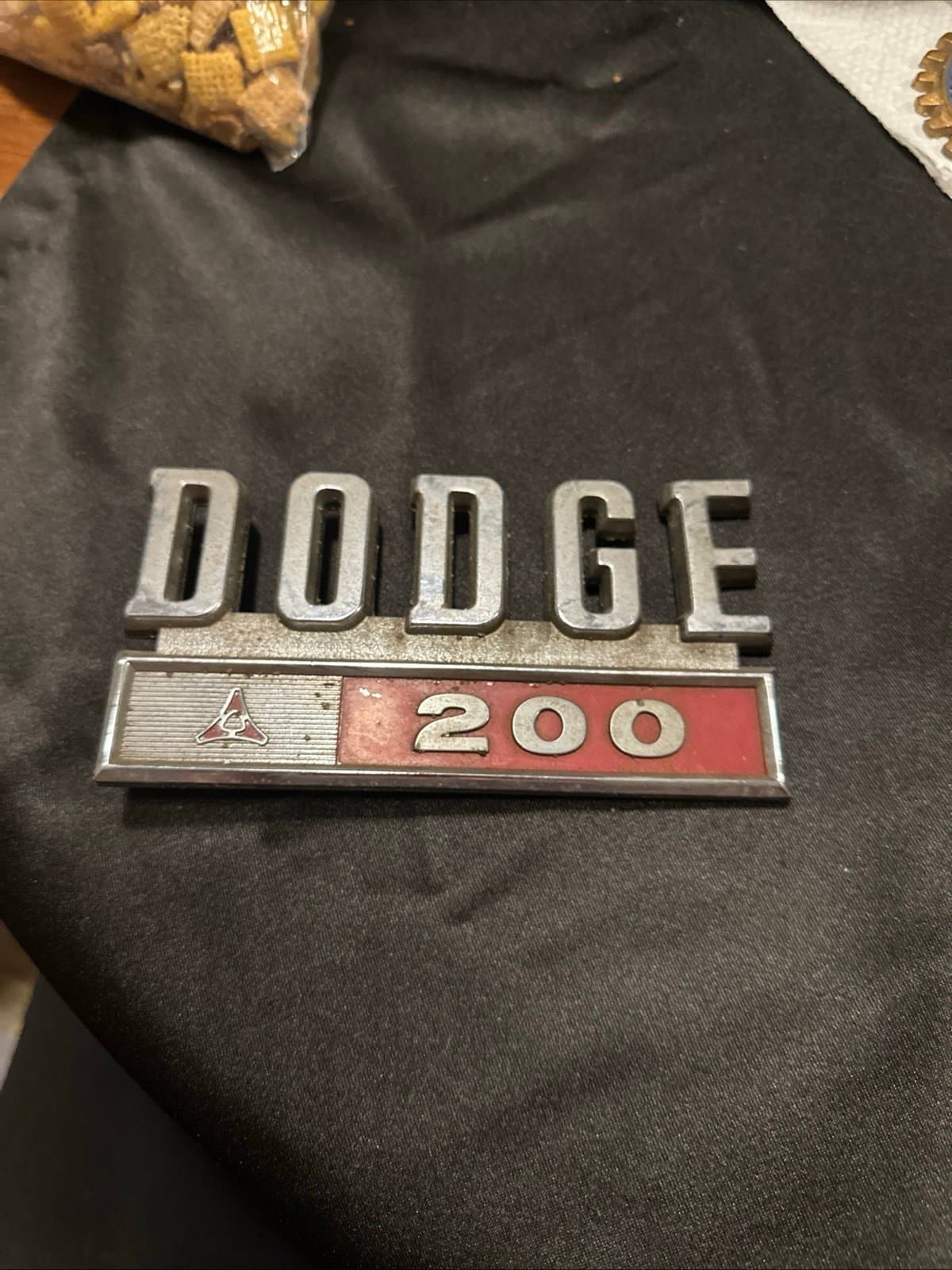 1969 1971 Dodge D-200 Sweptline Pick Up Truck Fender Emblem Mopar OEM 2833756
