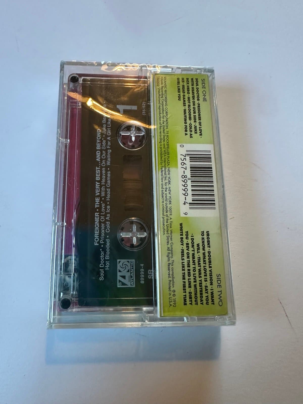 Sealed Foreigner: The Very Best and Beyond 1992 Cassette tape /Classic Rock Rare - Thumbnail 2