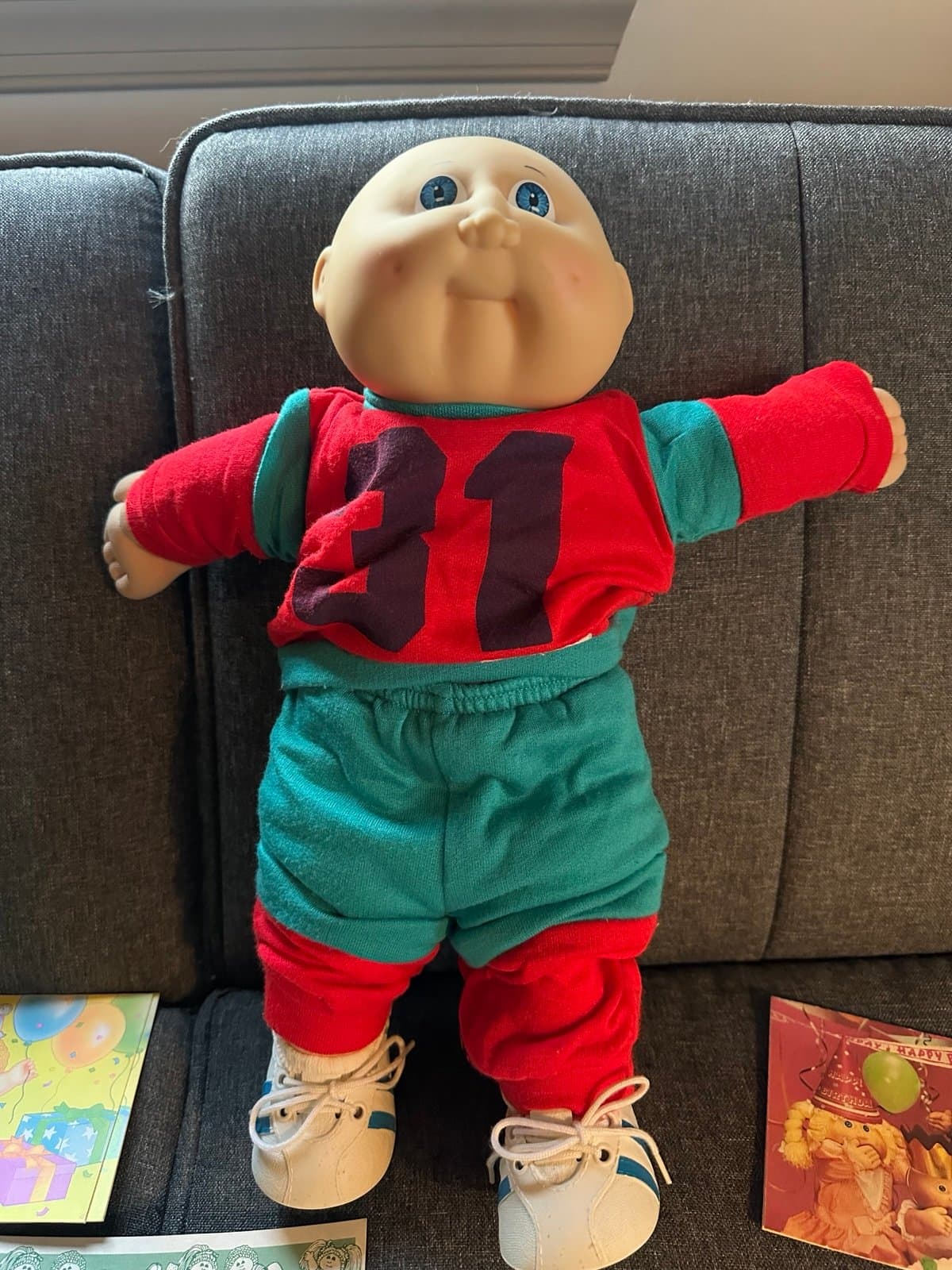 1985 Cabbage Patch Kid Boy Doll Signed “Thurston Aubrey” W/ papers!! - Thumbnail 2