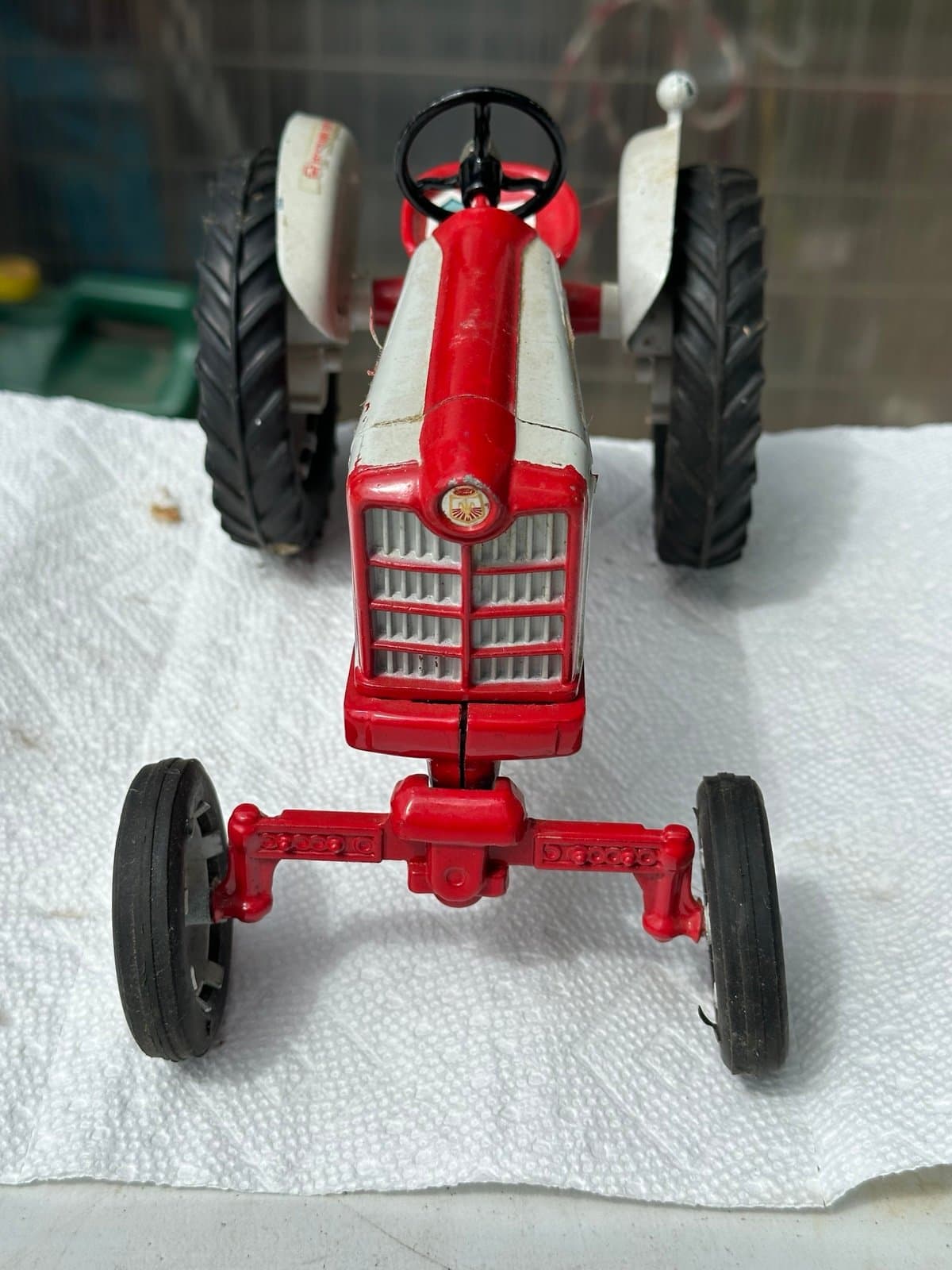 1/12 Toy Hubley Ford 961 Powermaster Tractor Wide Front - Thumbnail 5