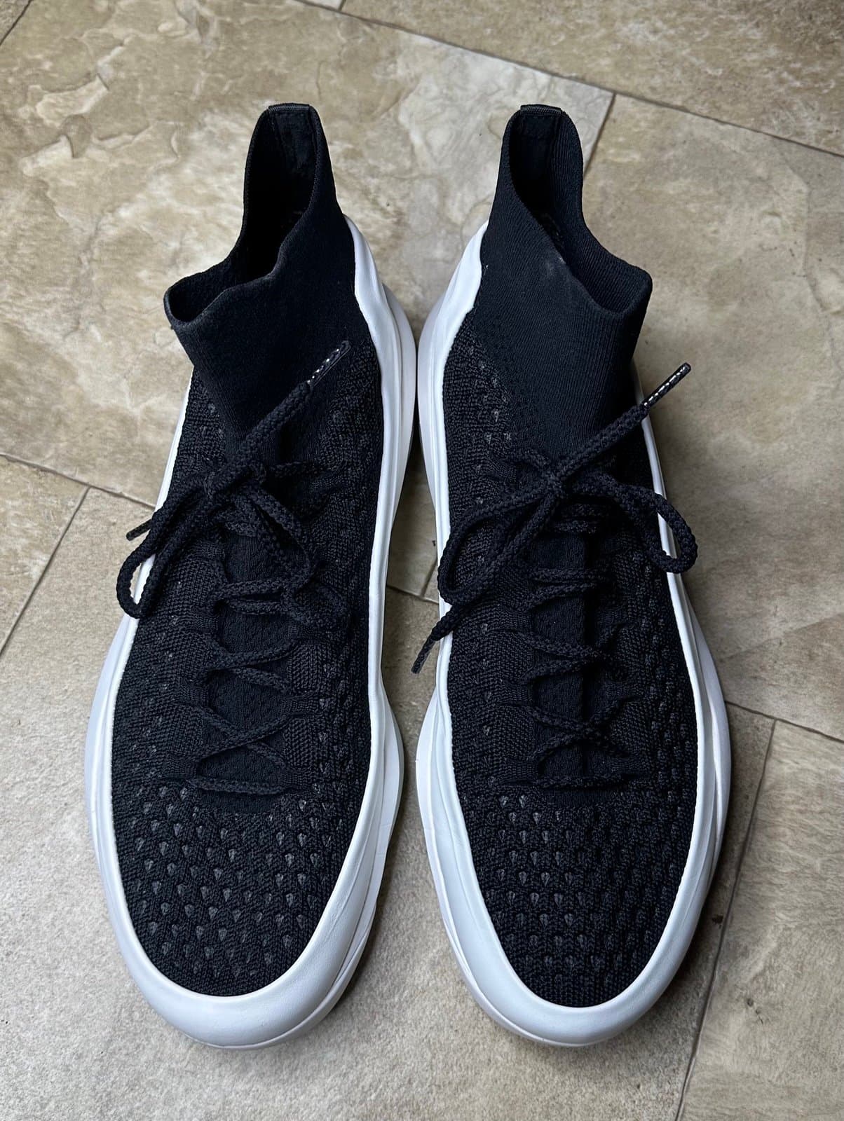 Worn Once EQLZ Phantom Zombie EQUALIZER 247 Basketball Shoe BLK/ WHT Sneakers 15 - Thumbnail 2