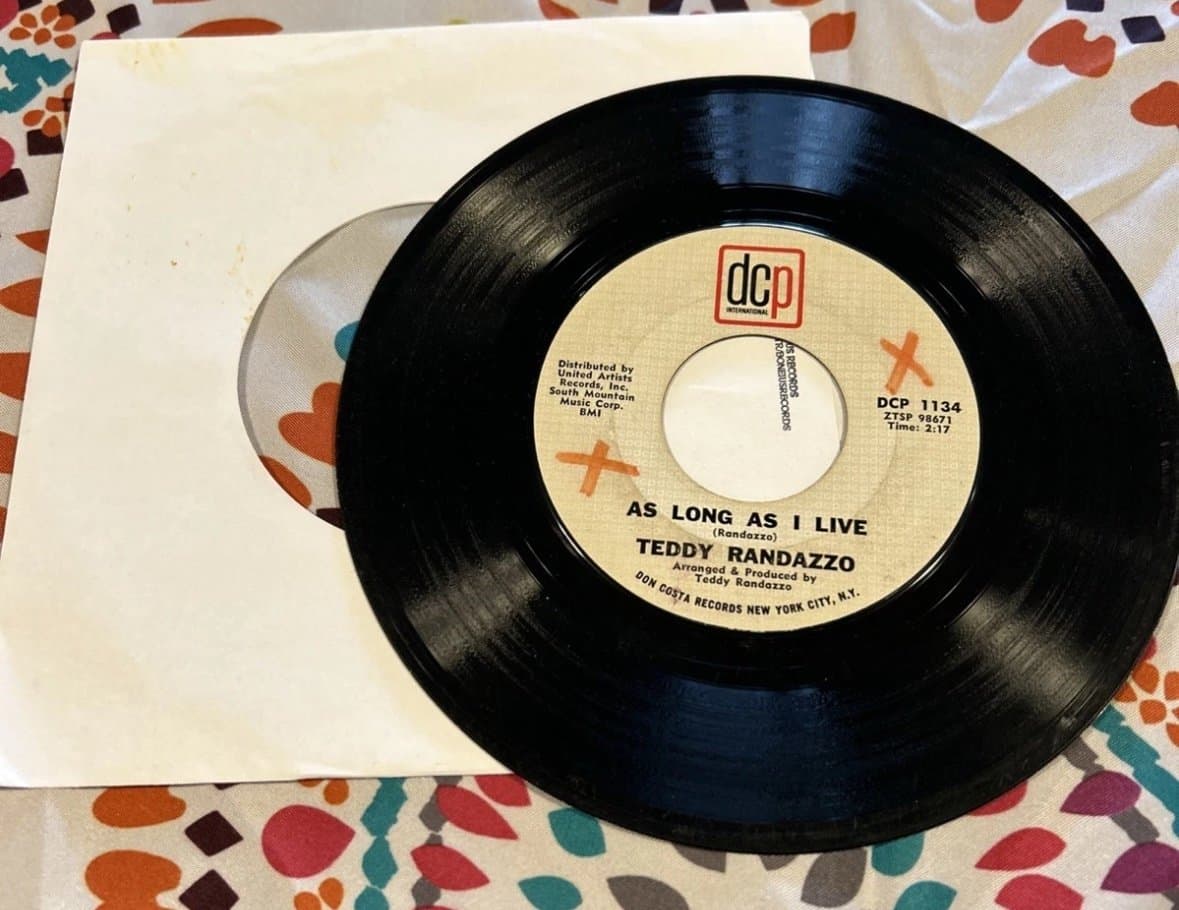 Teddy Randazzo 45 Vinyl Record DCP 1134 ZTSP 98671 98670 VG - Thumbnail 2