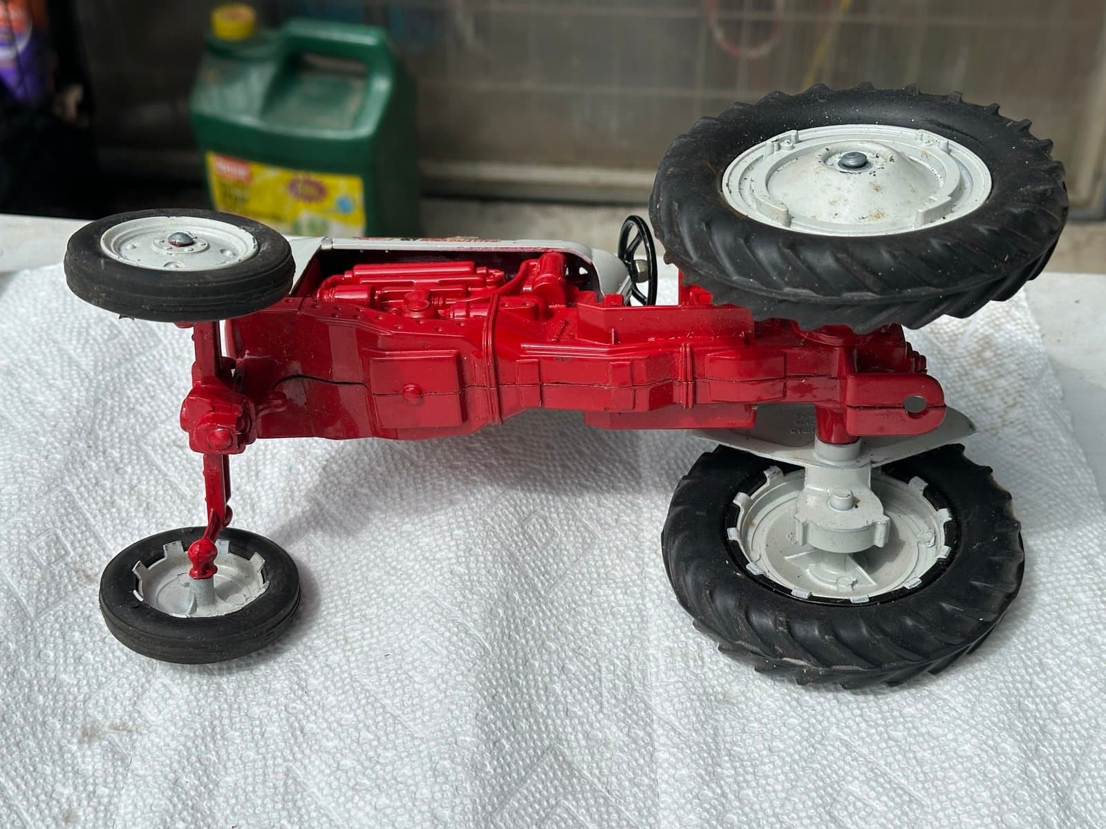 1/12 Toy Hubley Ford 961 Powermaster Tractor Wide Front - Thumbnail 6