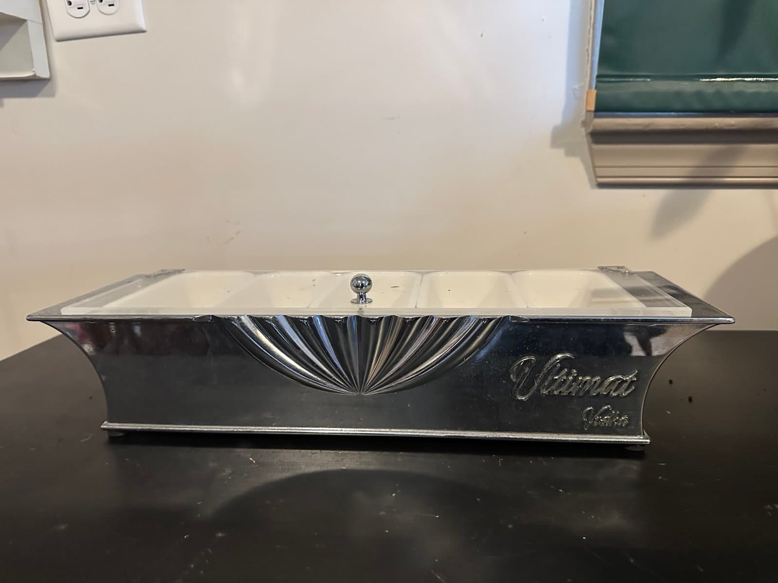 Ultimat Vodka Bar Condiment Garnish Tray, Heavy Metal