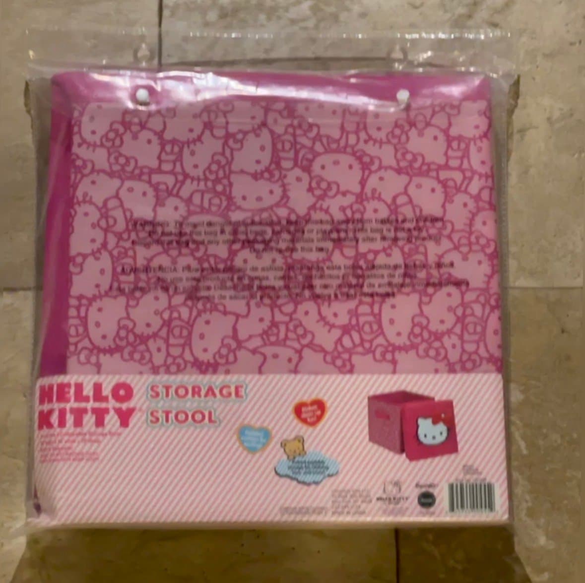 Hello Kitty Calapsable Storage Stool, New!! - Thumbnail 2