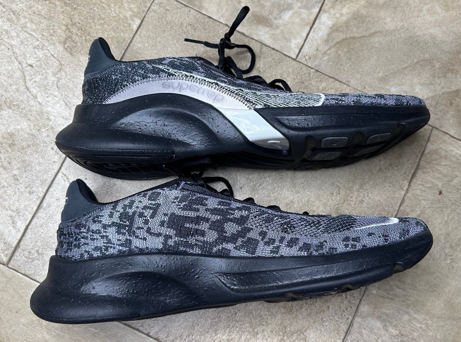 Exct Nike SuperRep Go 3 Next Nature Flyknit 'Anthracite Cool Grey Gray Size 15 - Thumbnail 3