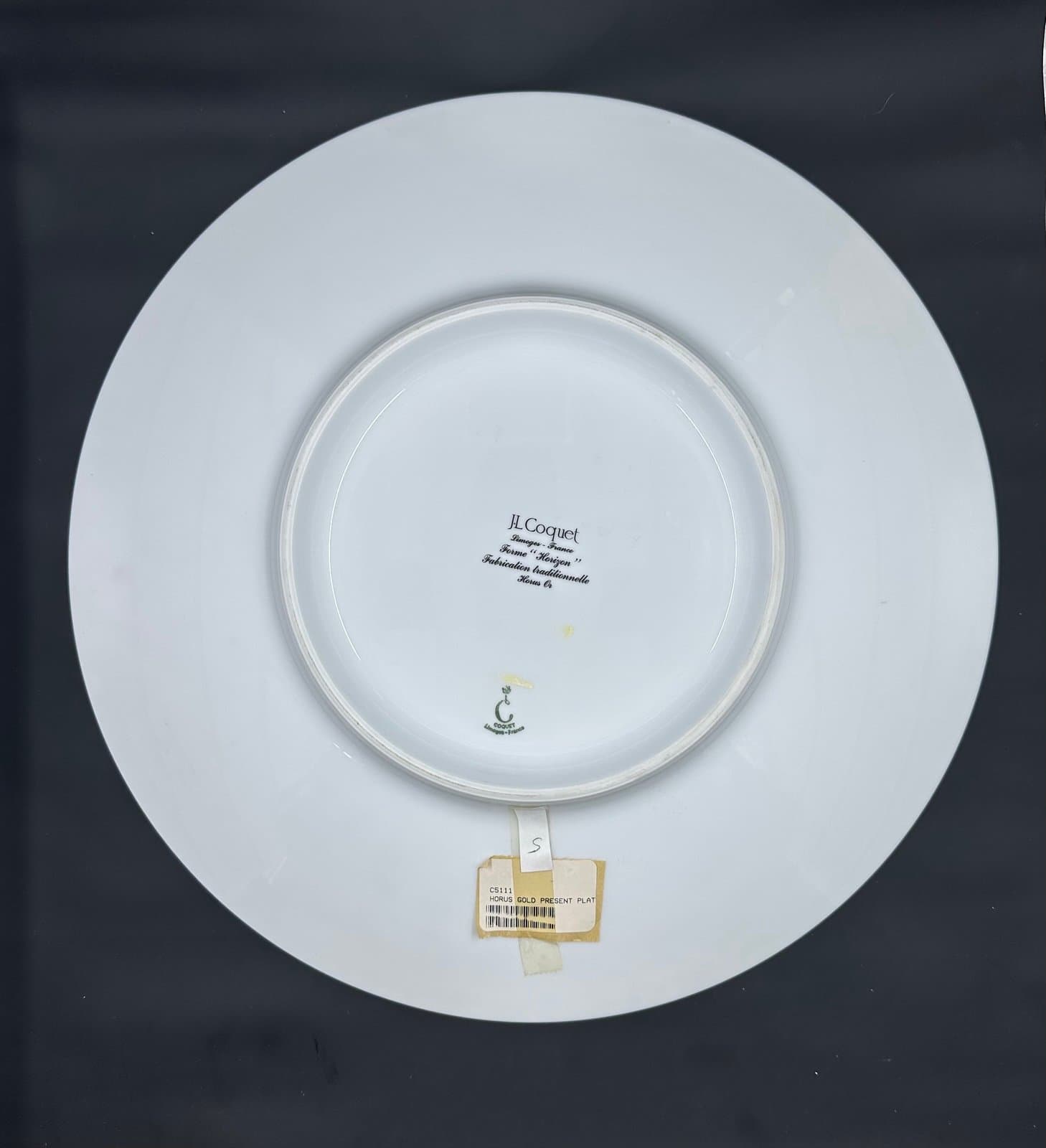 JL COQUET HEMISPHERE METALLIC GOLDEN CHARGER 12.75” - Thumbnail 2