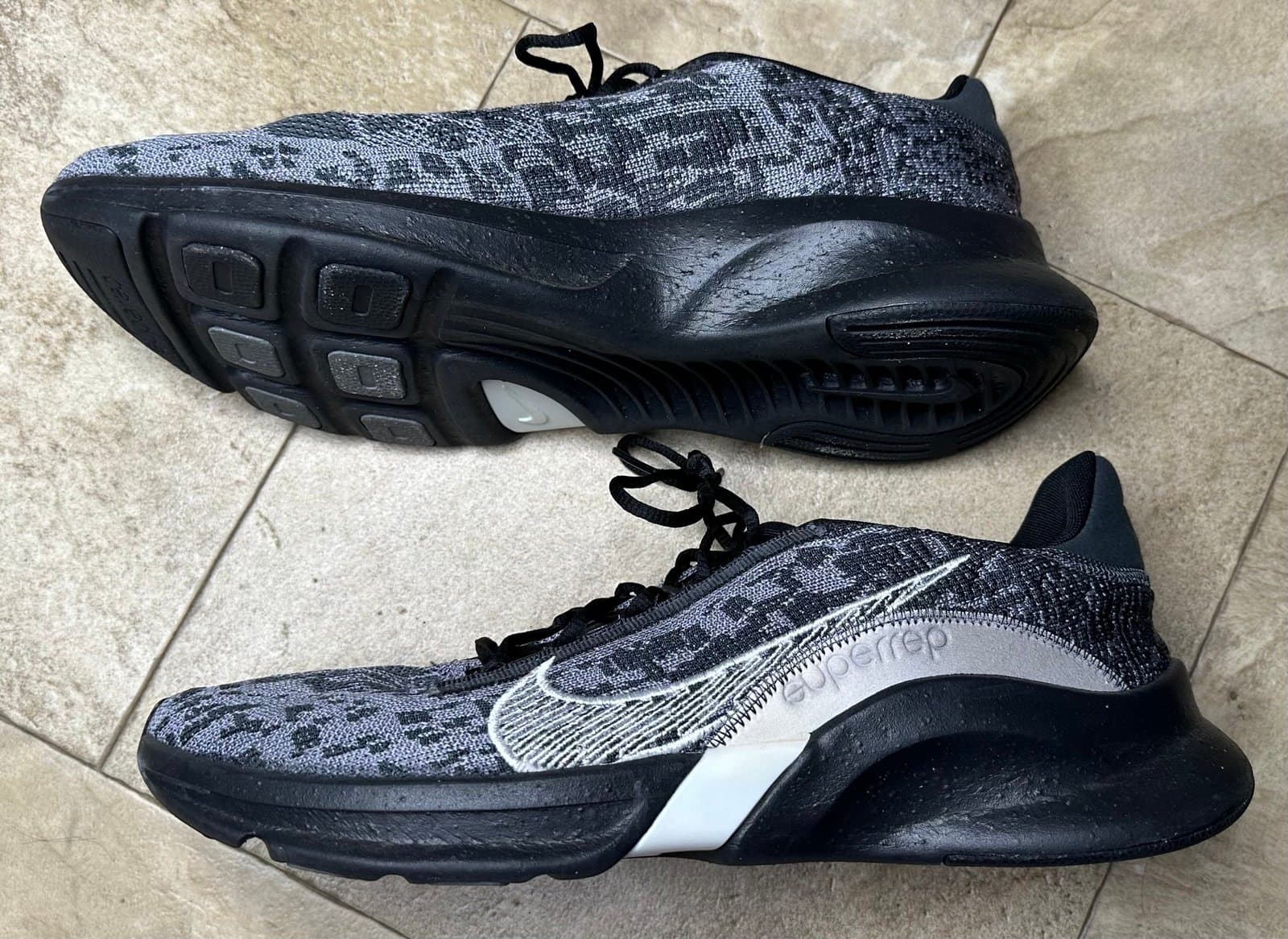 Exct Nike SuperRep Go 3 Next Nature Flyknit 'Anthracite Cool Grey Gray Size 15 - Thumbnail 2