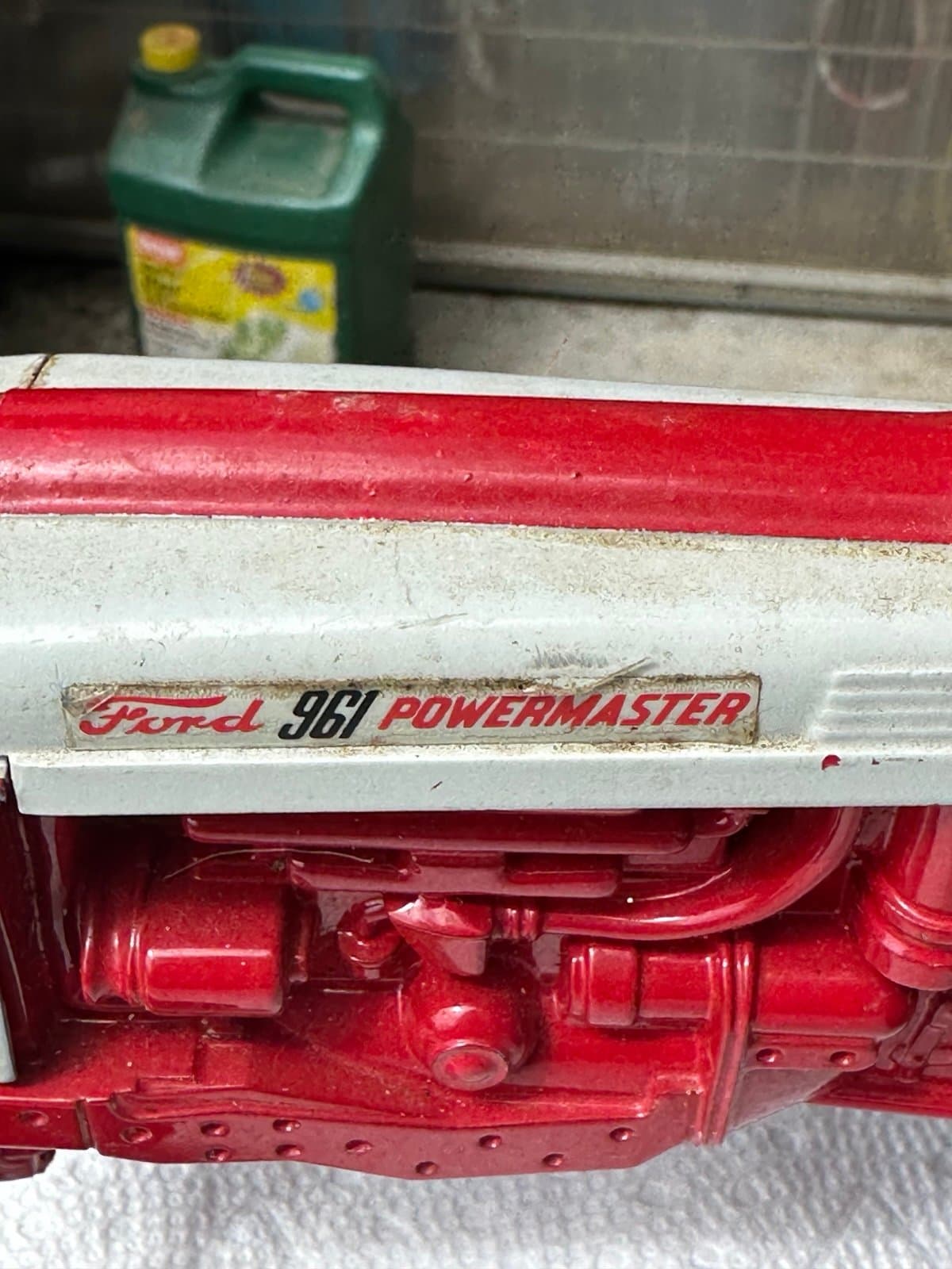 1/12 Toy Hubley Ford 961 Powermaster Tractor Wide Front - Thumbnail 7