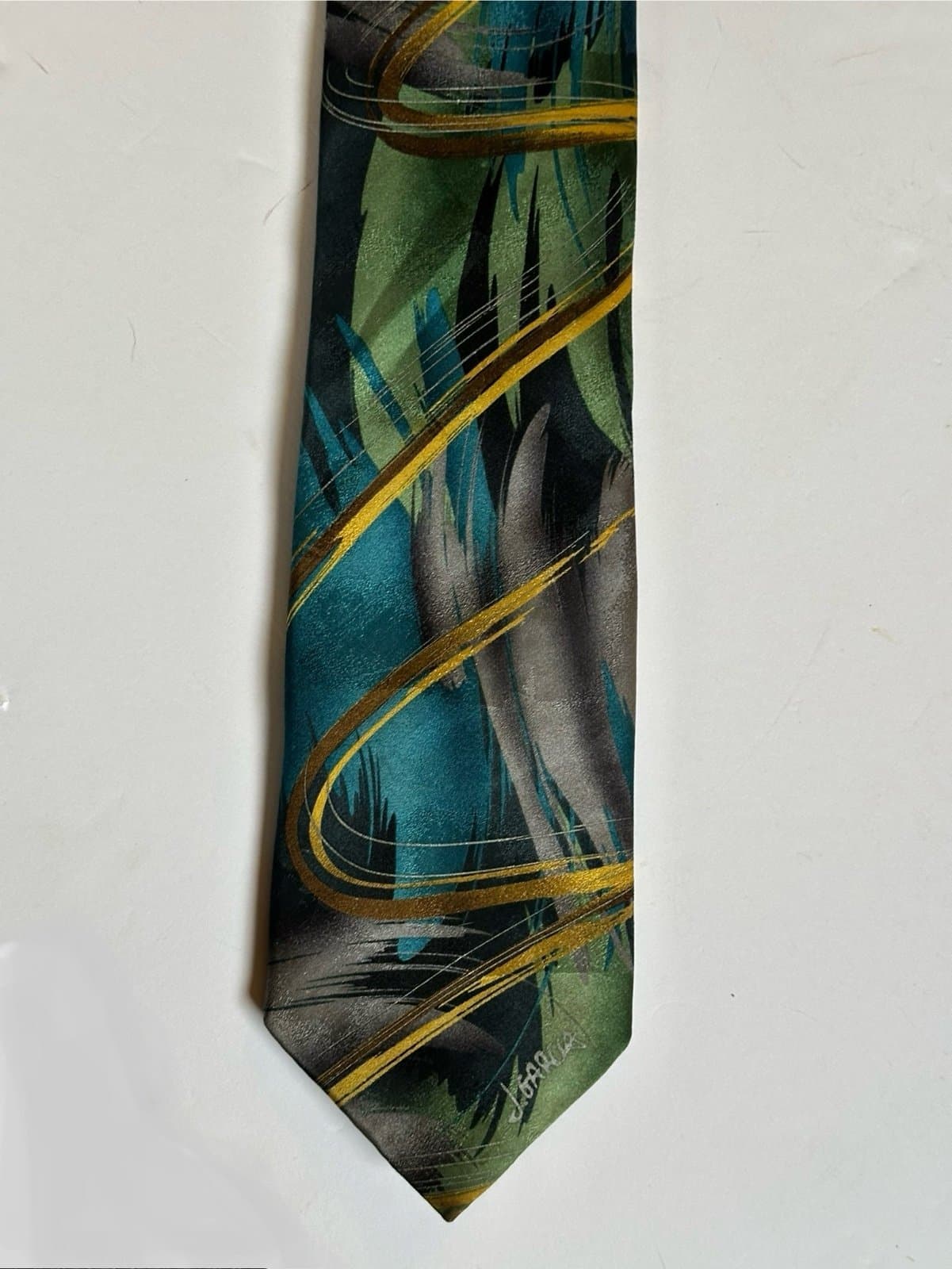 Jerry Garcia Landscape Collectors Edition Artist Proof 2014 Rare XL 63x3 1/2 Tie - Thumbnail 2
