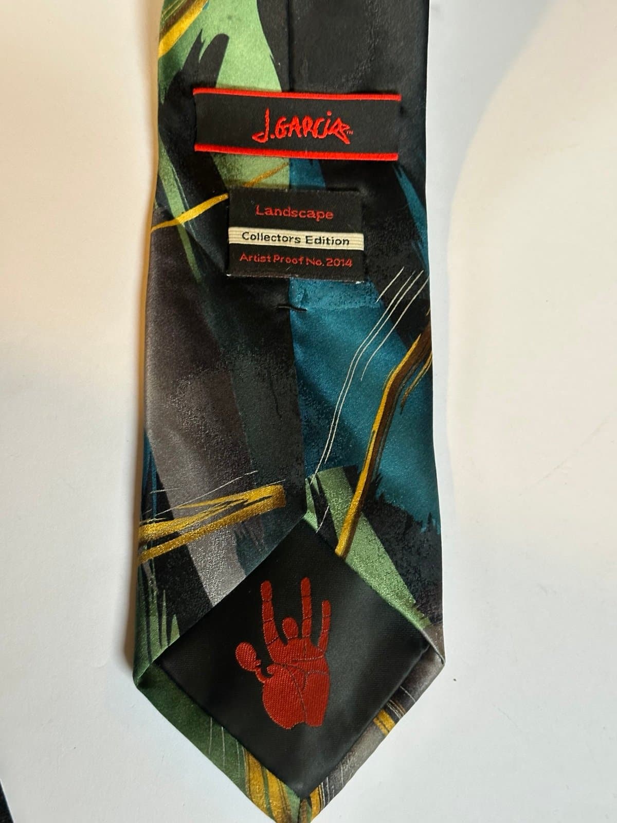 Jerry Garcia Landscape Collectors Edition Artist Proof 2014 Rare XL 63x3 1/2 Tie - Thumbnail 3