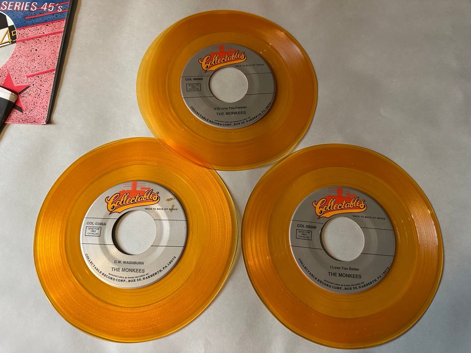 The Monkees It's Nice To Be With You/D.W.Washburn/Oh My My/Love You Forever 45’s