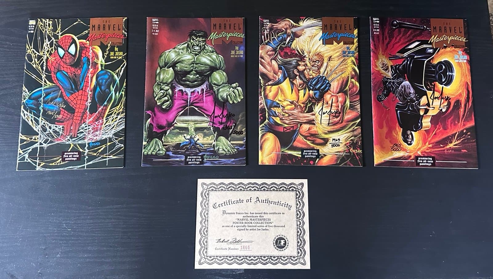 Marvel Masterpieces Poster Comic Book Collection-All Signed