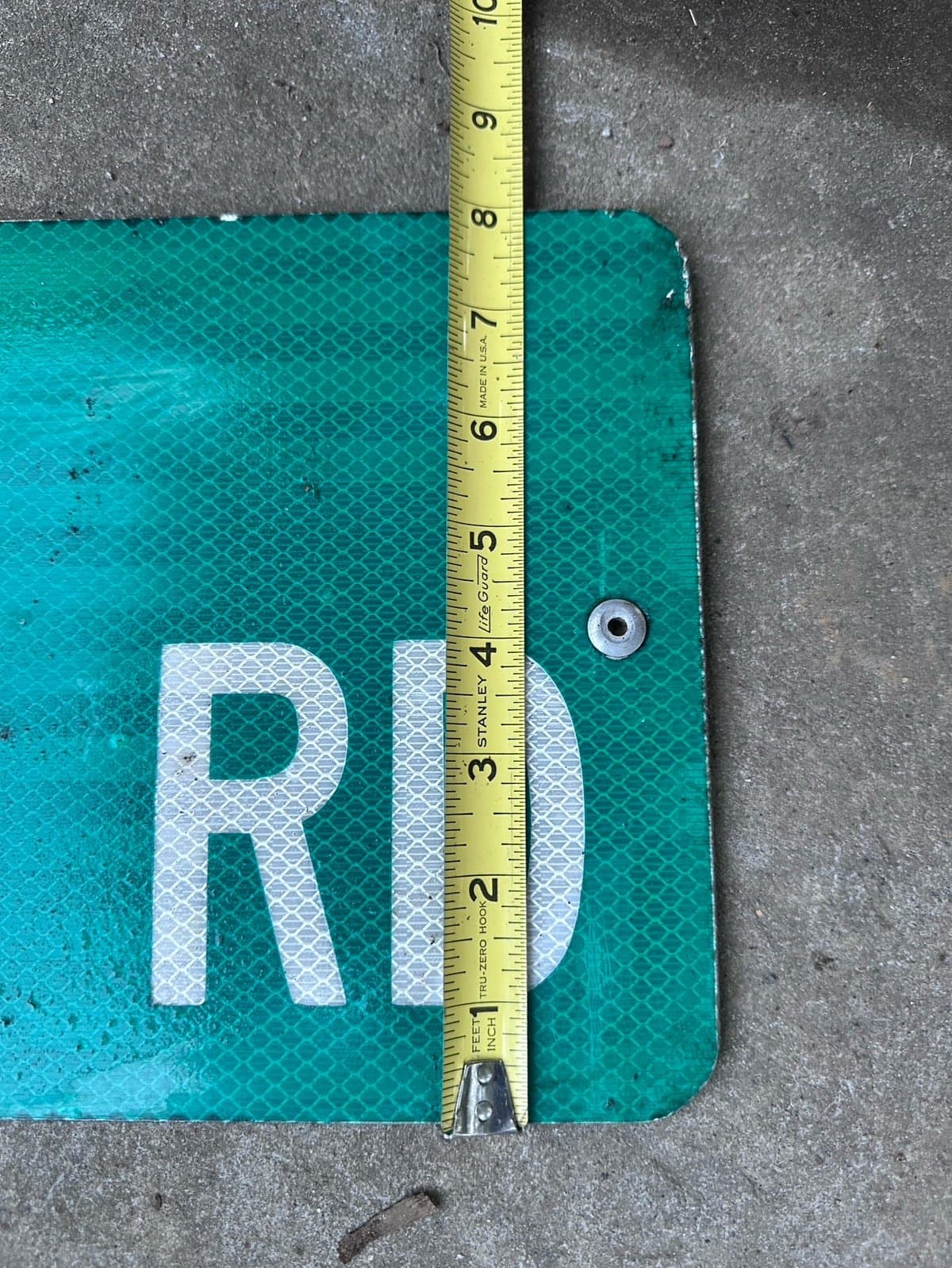 Lancaster, Pa Dutch Amish: “OLD AKRON RD” Green Metal Reflective Street Sign - Thumbnail 4
