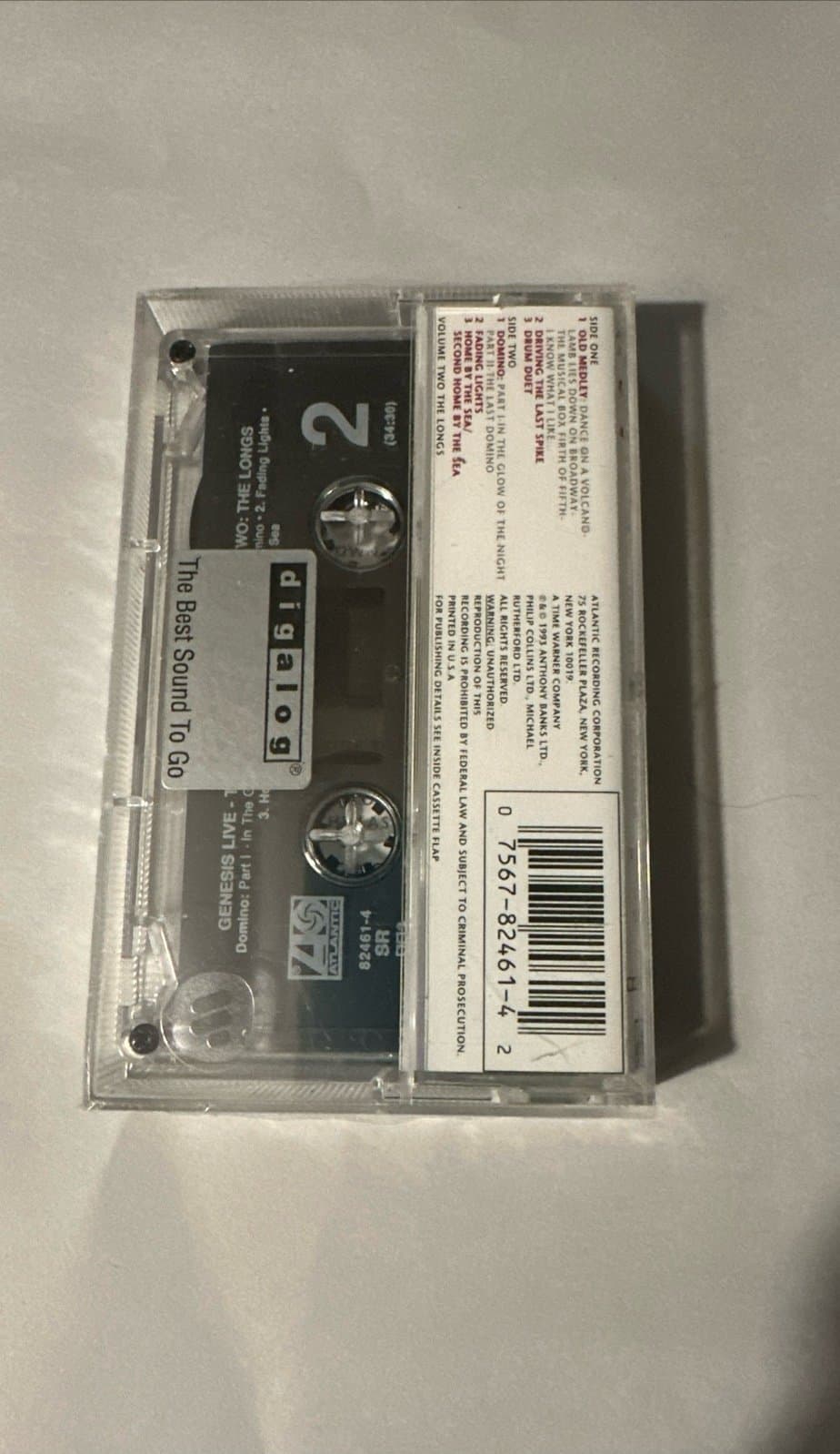 Genesis Live: The Way We Walk, Vol. 2 (The Longs) by Genesis 1993 (UK) Cassette - Thumbnail 3