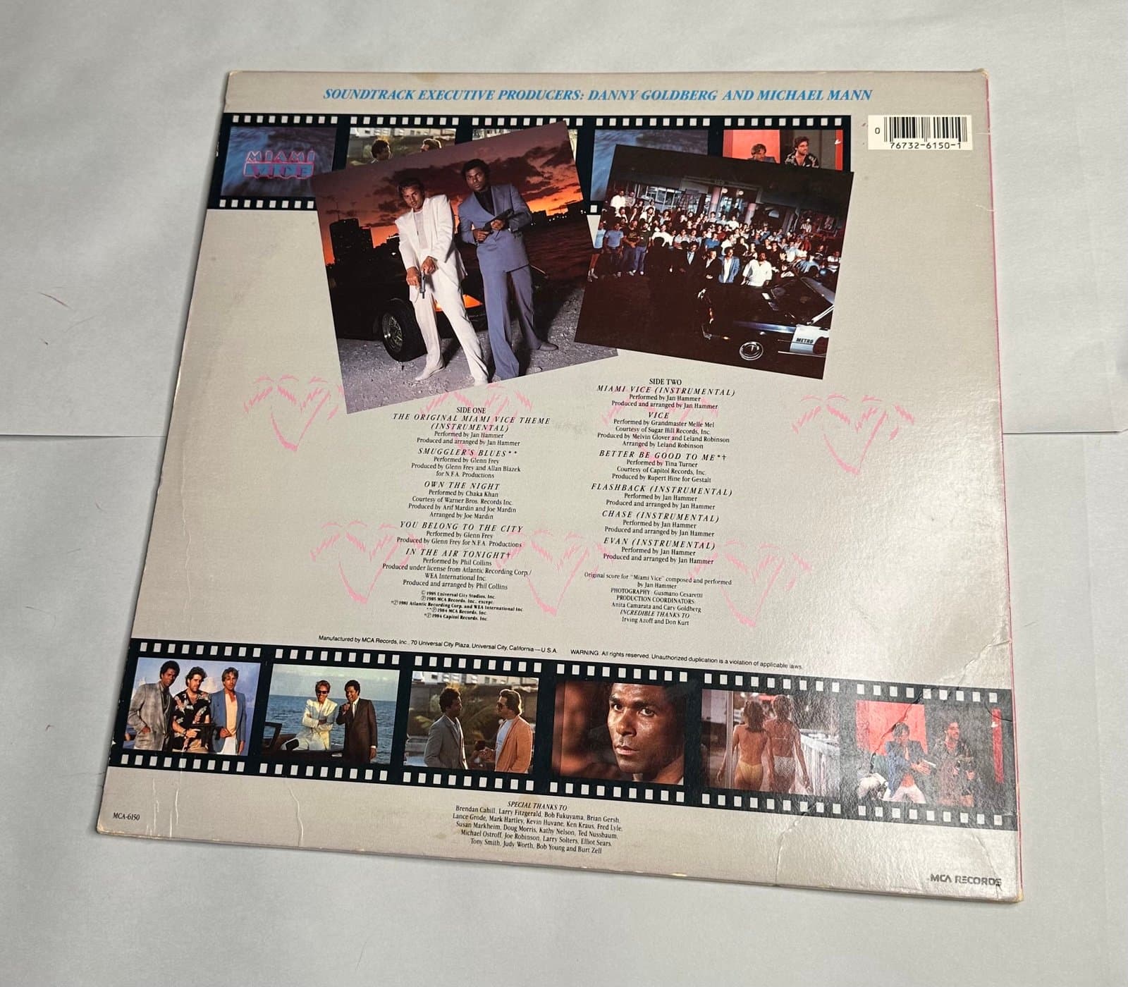 Miami Vice - Miami Vice LP Record 1985 MCA Records Soundtrack 33RPM - Thumbnail 2